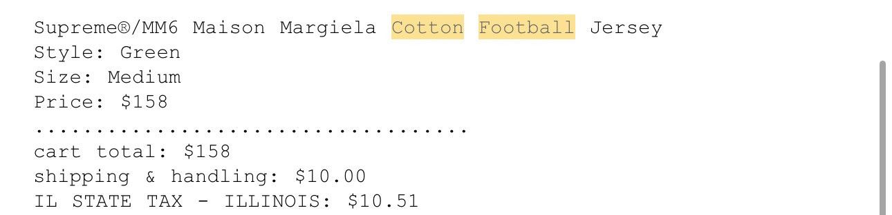 Supreme Supreme MM6 Maison Margiela Cotton Football Jersey Size US M / EU 48-50 / 2 - 3 Thumbnail