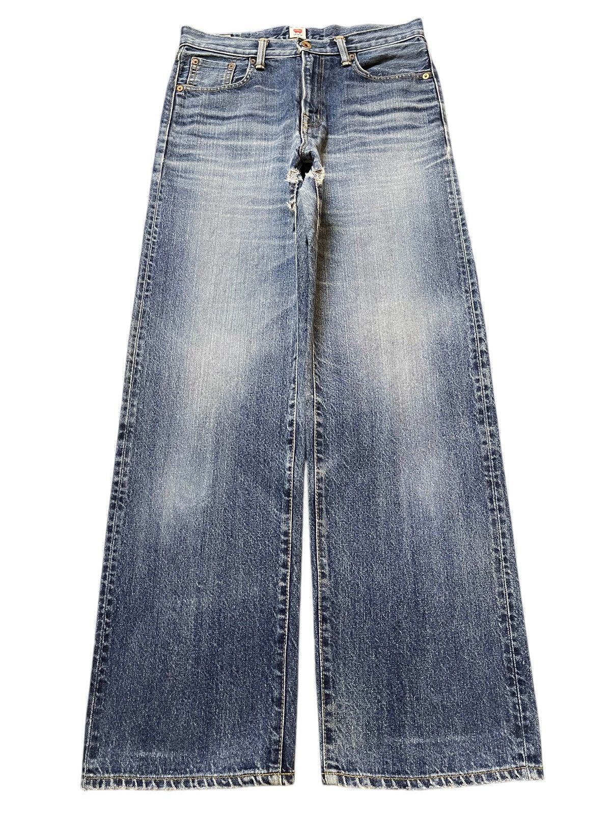 鬼フェード◎ EDWIN / 505 selvedge baggy denim 鬼フェード◎ EDWIN / 505 selvedge baggy denim - メルカリ