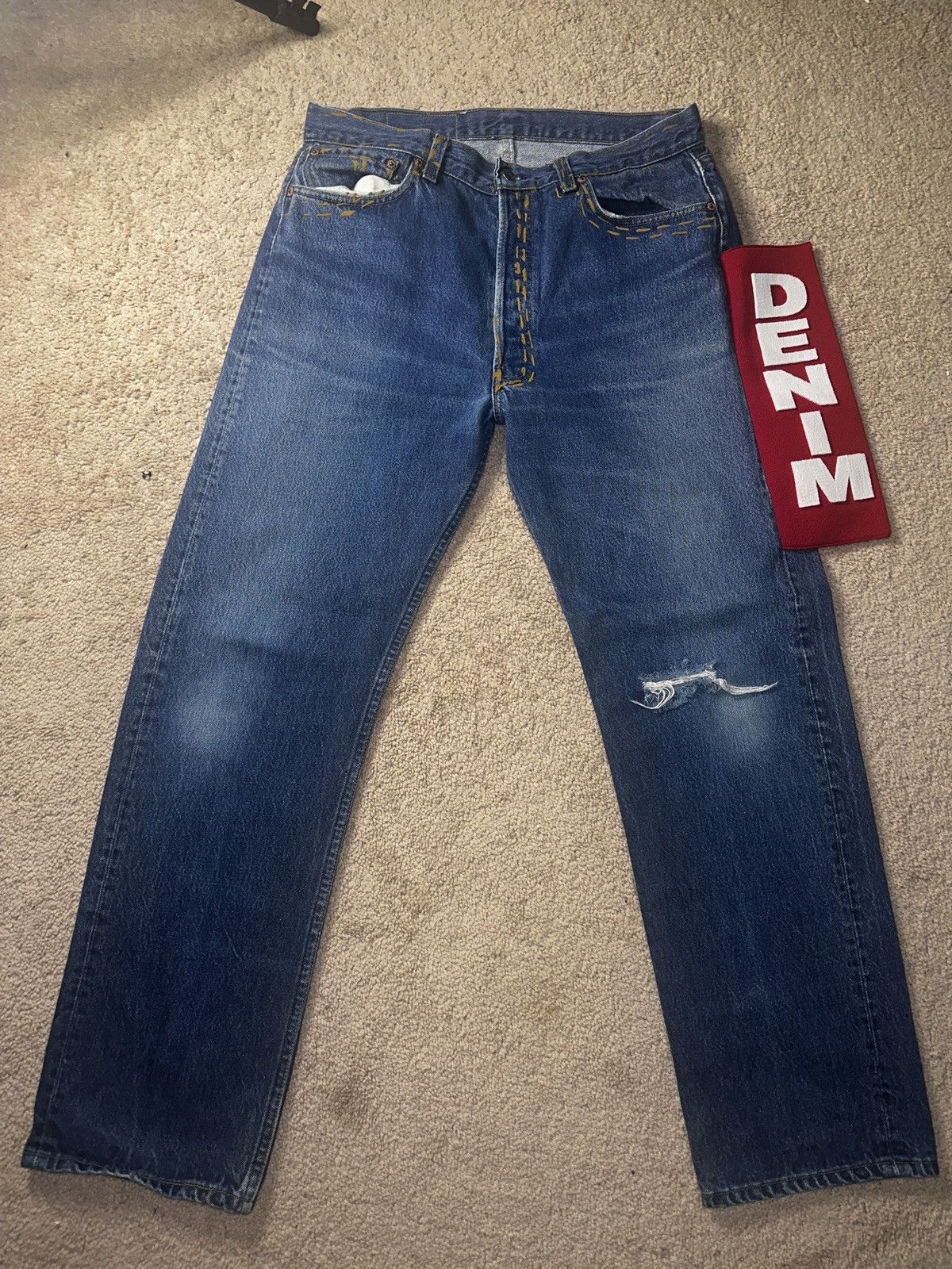 Cactus Plant Flea Market × DENIM TEARS CPFM x DENIM TEARS DENIM Size US 34 / EU 50 - 6 Thumbnail