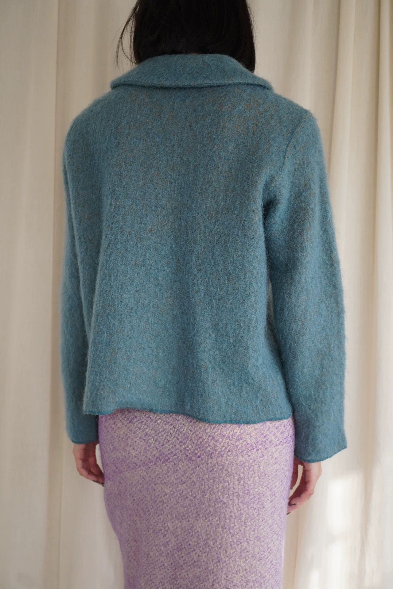 Comme des Garcons Vintage CDG Tricot 1995 AW Blue Yellow Cardigan M Size M / US 6-8 / IT 42-44 - 4 Thumbnail