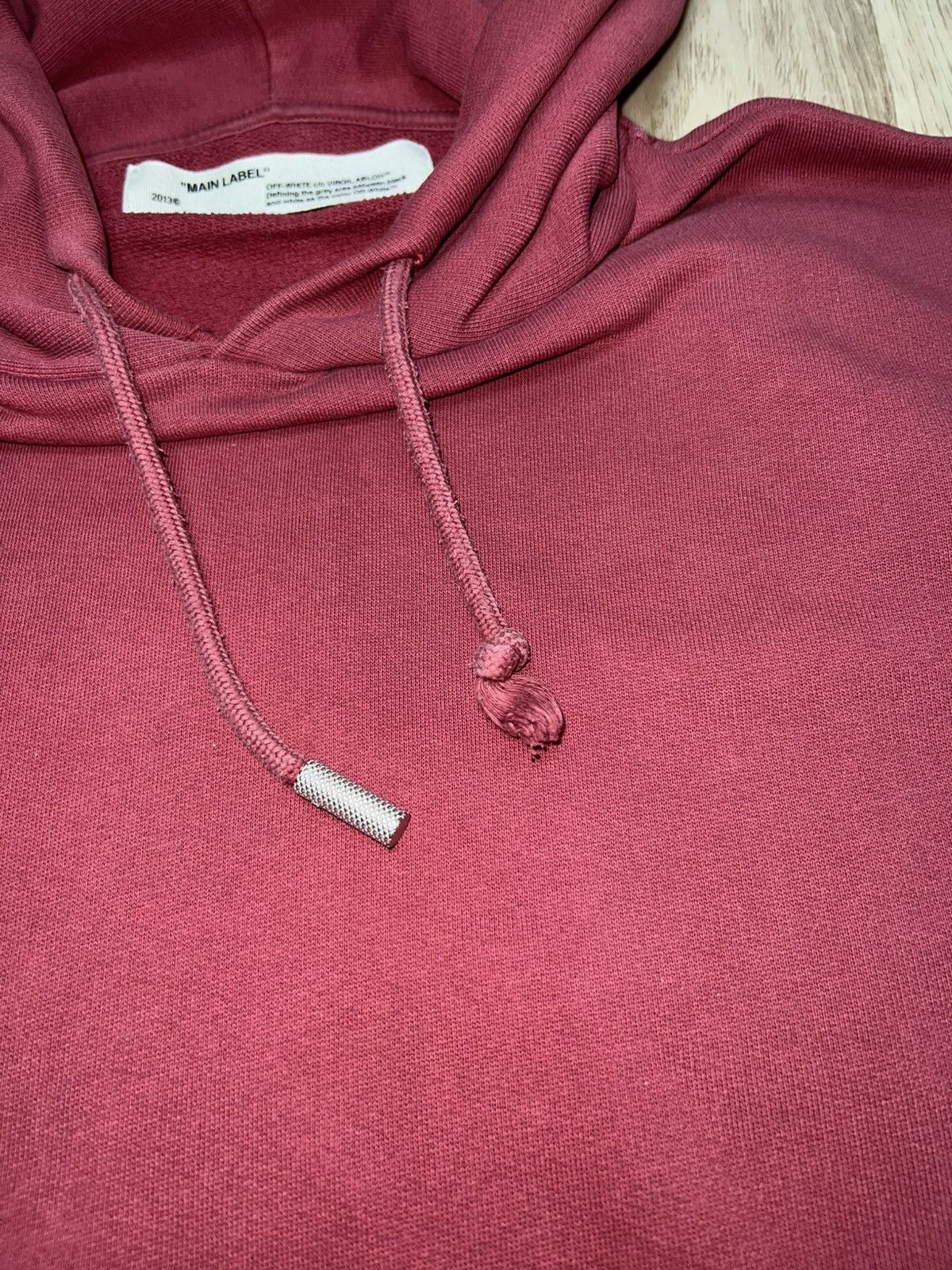 Off-White × Virgil Abloh Off-White Men's Red Diagonal Arrows Over Hoodie Size US M / EU 48-50 / 2 - 11 Thumbnail