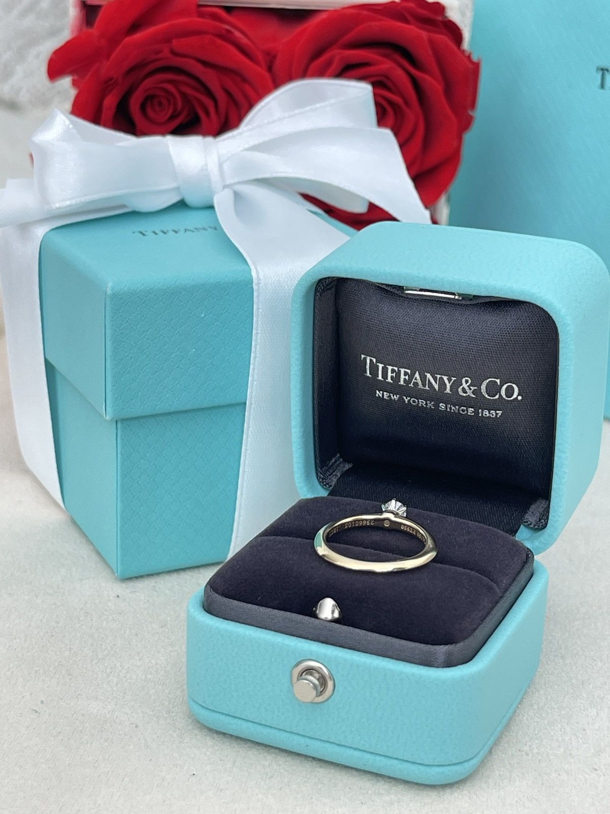 Tiffany & Co. Tiffany & Co. Solitaire YG Diamond Ring .18ct sz 4.5 Size ONE SIZE - 20 Thumbnail
