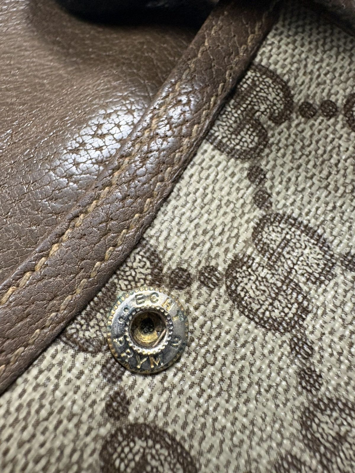 Gucci Vintage 90s Gucci GG Monogram Canvas Wallet Metal Logo Size ONE SIZE - 16 Thumbnail