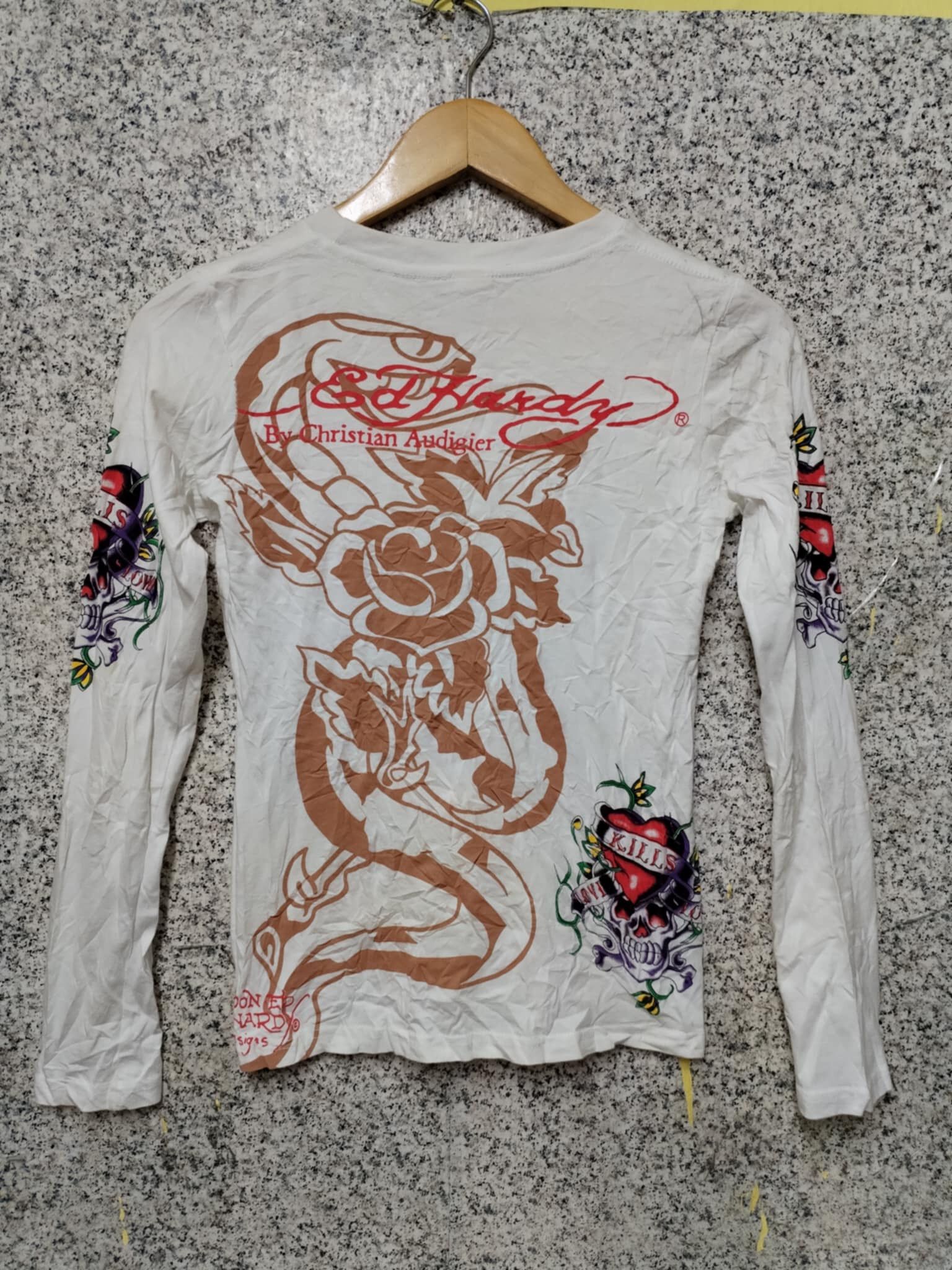 Ed Hardy VINTAGE ED HARDY DOUBLE SKULL VERY RARE Size M / US 6-8 / IT 42-44 - 2 Thumbnail