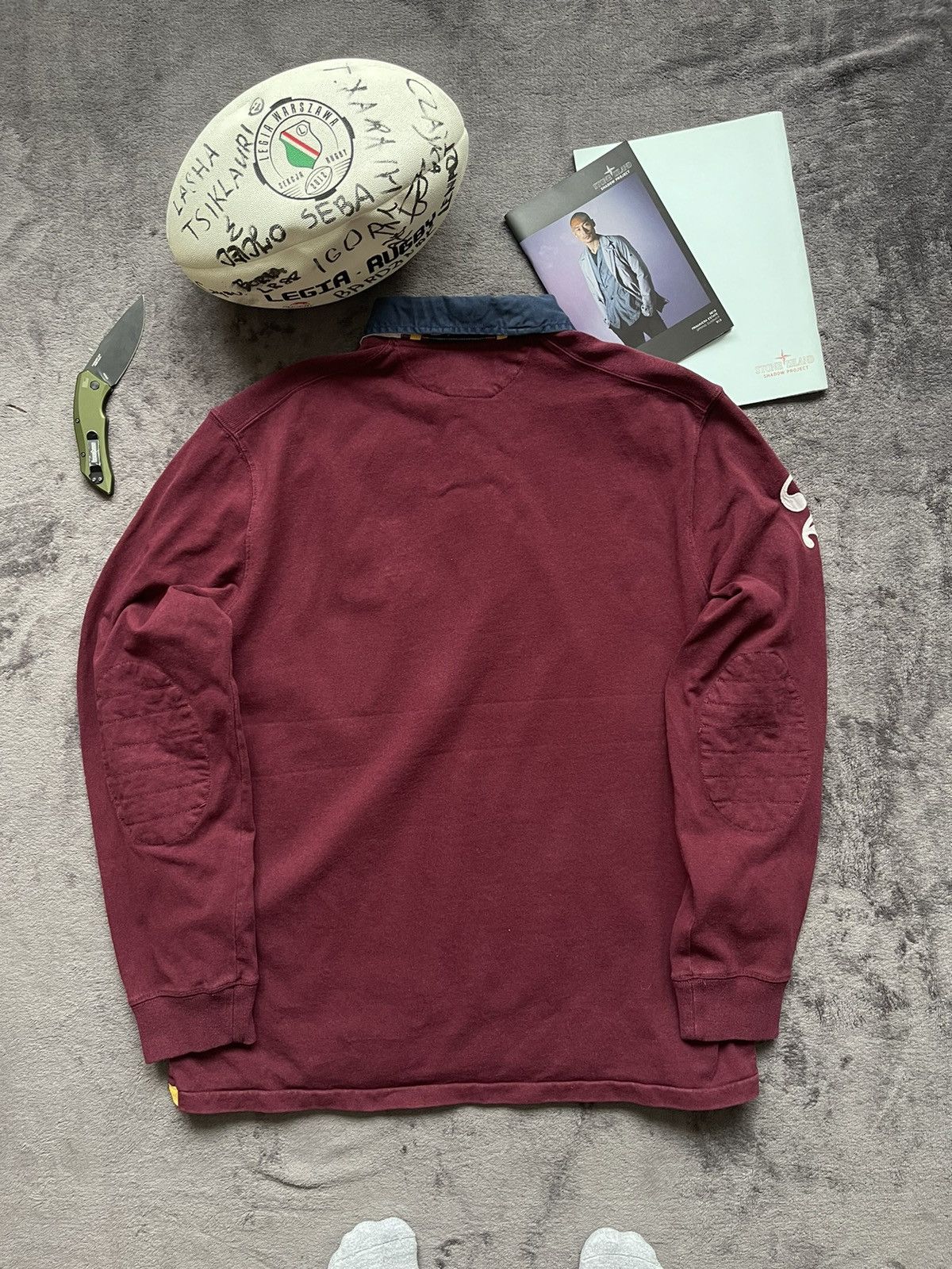 Polo Ralph Lauren × Ralph Lauren × Rugby Ralph Lauren RALPH LAUREN RUGBY SHIRT BIG LOGO VINTAGE STREATWEAR Size US XL / EU 56 / 4 - 3 Thumbnail