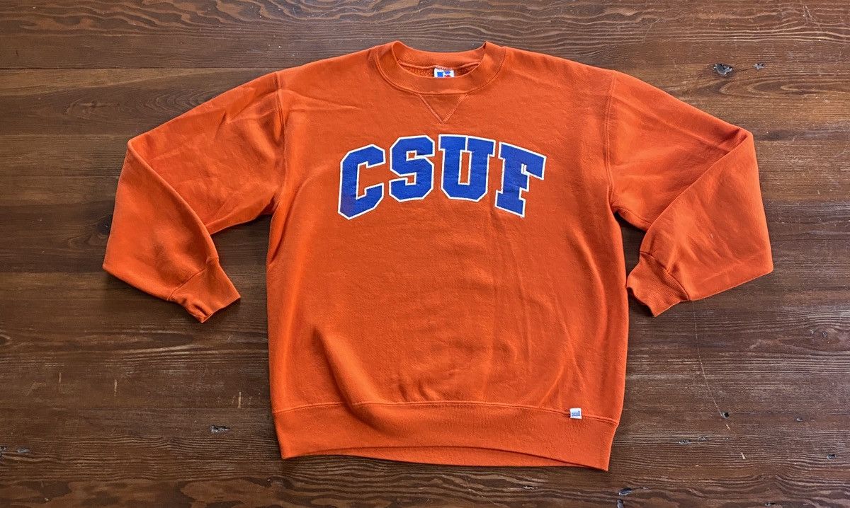 Russell Athletic × Vintage Vintage 90’s CSUF Russell Athletic Crewneck Sweatshirt Size US M / EU 48-50 / 2 - 2 Thumbnail