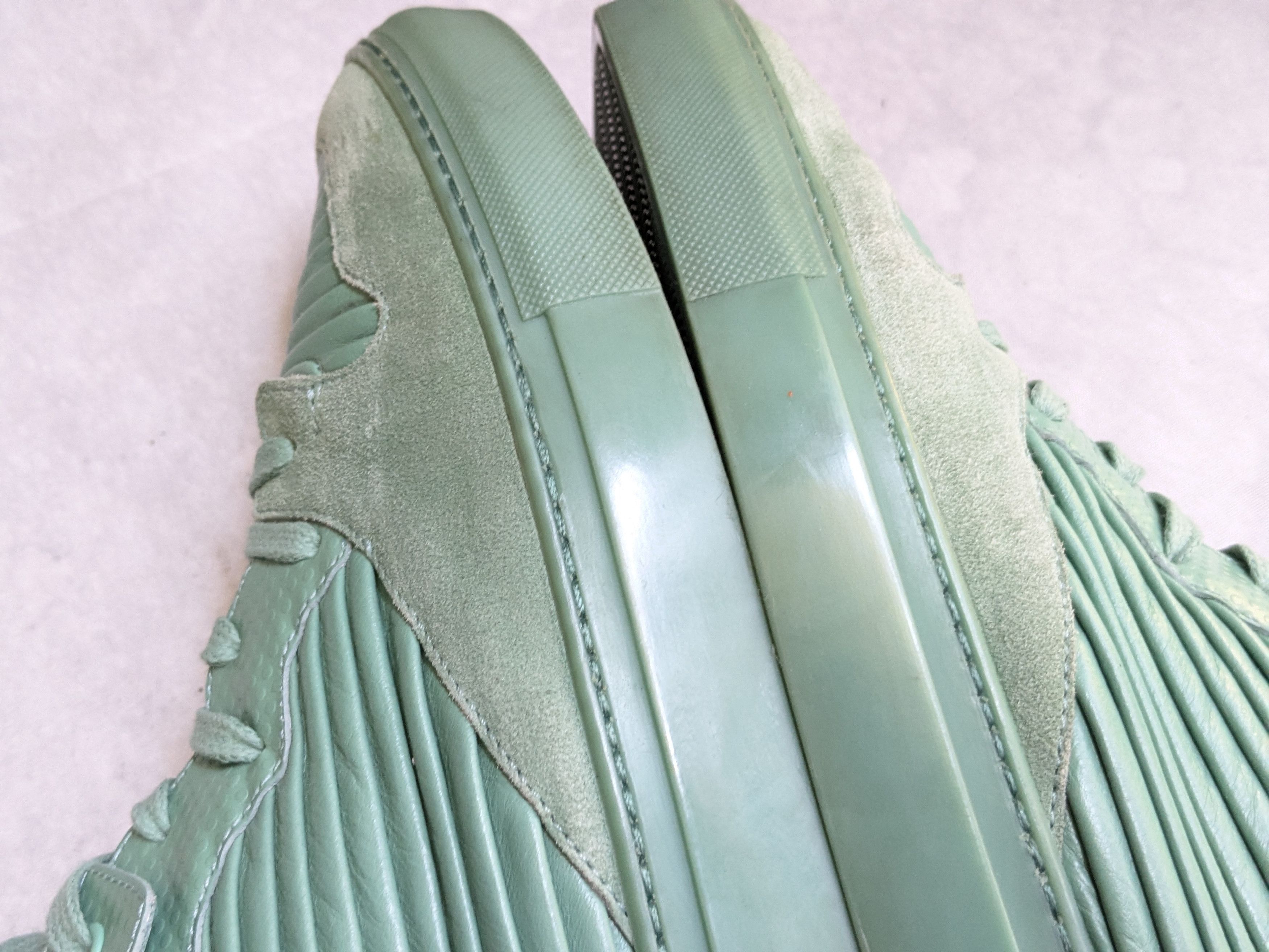 Balenciaga Balenciaga Arena High Top Sneakers Green 9 42 Cotes Leather Size US 9 / EU 42 - 11 Thumbnail