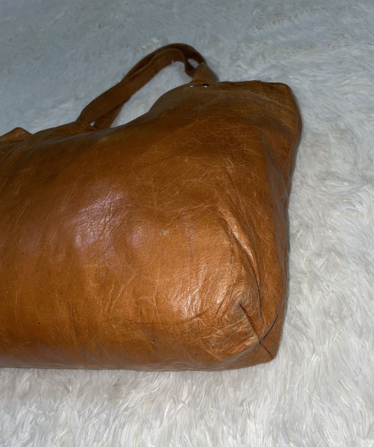 Genuine Leather × Leather Hand Made Full Leather Handbag Size ONE SIZE - 5 Thumbnail