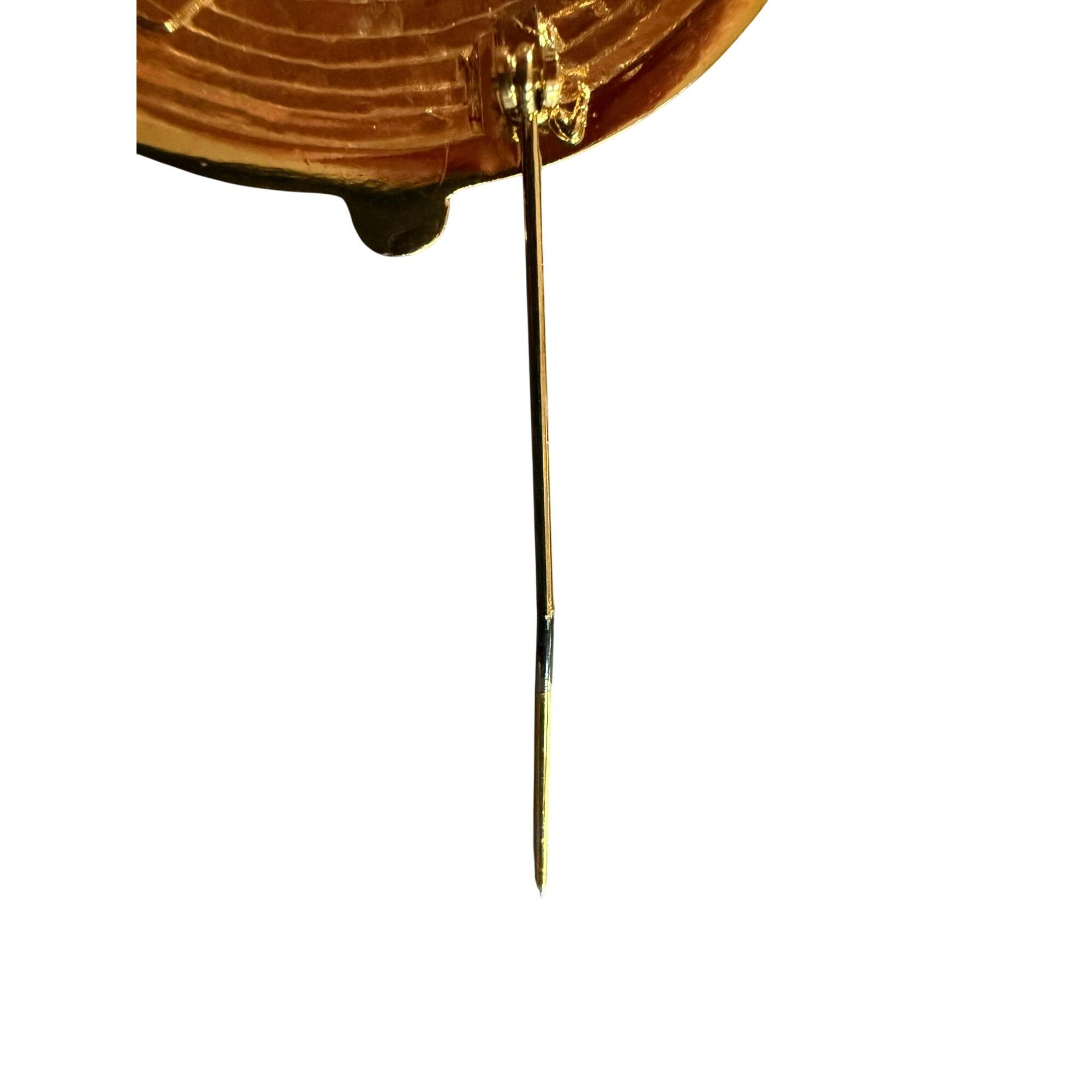 Other St John Vintage 80s Gold-Tone Round Brooch With Rope & Bar D Size ONE SIZE - 8 Thumbnail