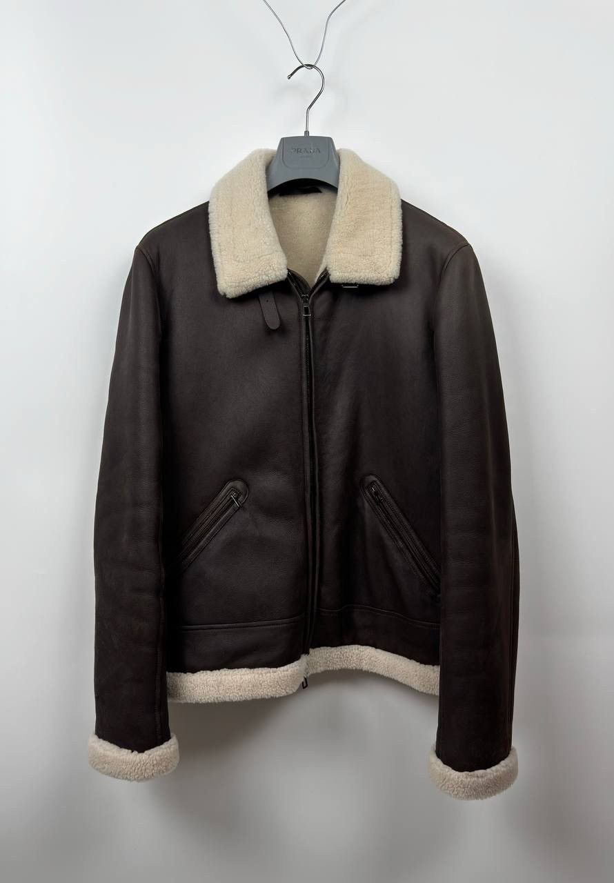 Loro Piana Loro Piana Shearling Leather Jacket Size US XL / EU 56 / 4 - 2 Thumbnail