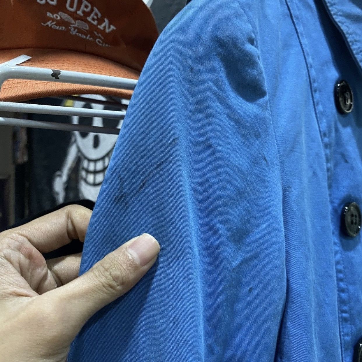 Burberry Archival Burberry Cerulean Blue Double-Breasted Trench Coat Size XS / US 0-2 / IT 36-38 - 10 Thumbnail
