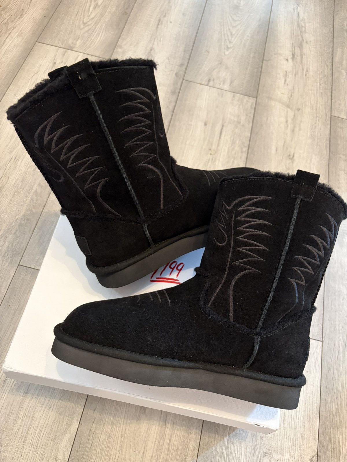 Other Bazo 1199 Cowboy Uggs v2 Black - Size 42 EU Size US 9 / EU 42 - 4 Thumbnail