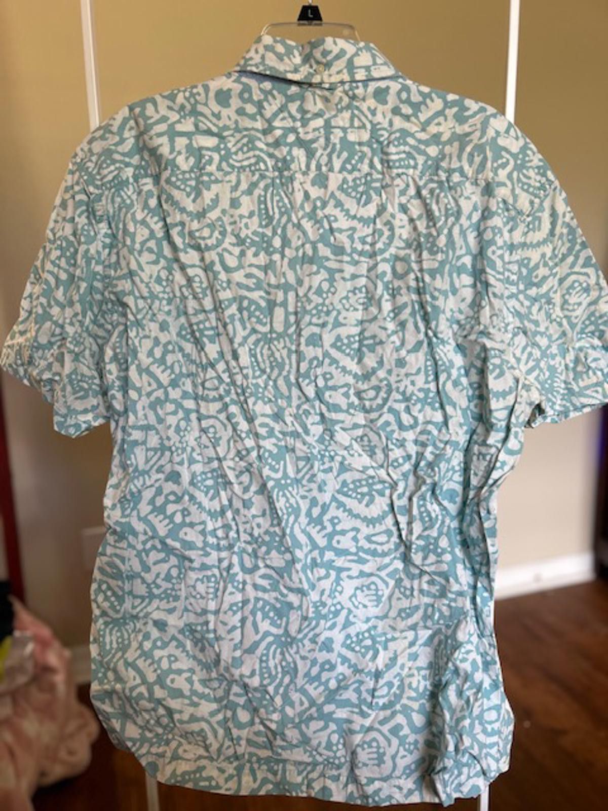 Tommy Hilfiger Tommy Hilfiger XL Hand Dyed Short Sleeve Button-Up Shirt Size US XL / EU 56 / 4 - 2 Thumbnail