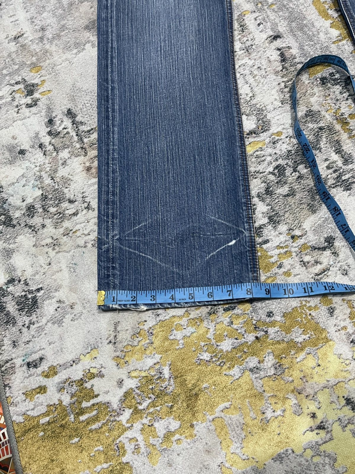 Japanese Brand Vintage Red Ginger Flare Denim Jeans ! Rare Design Size US 32 / EU 48 - 21 Thumbnail