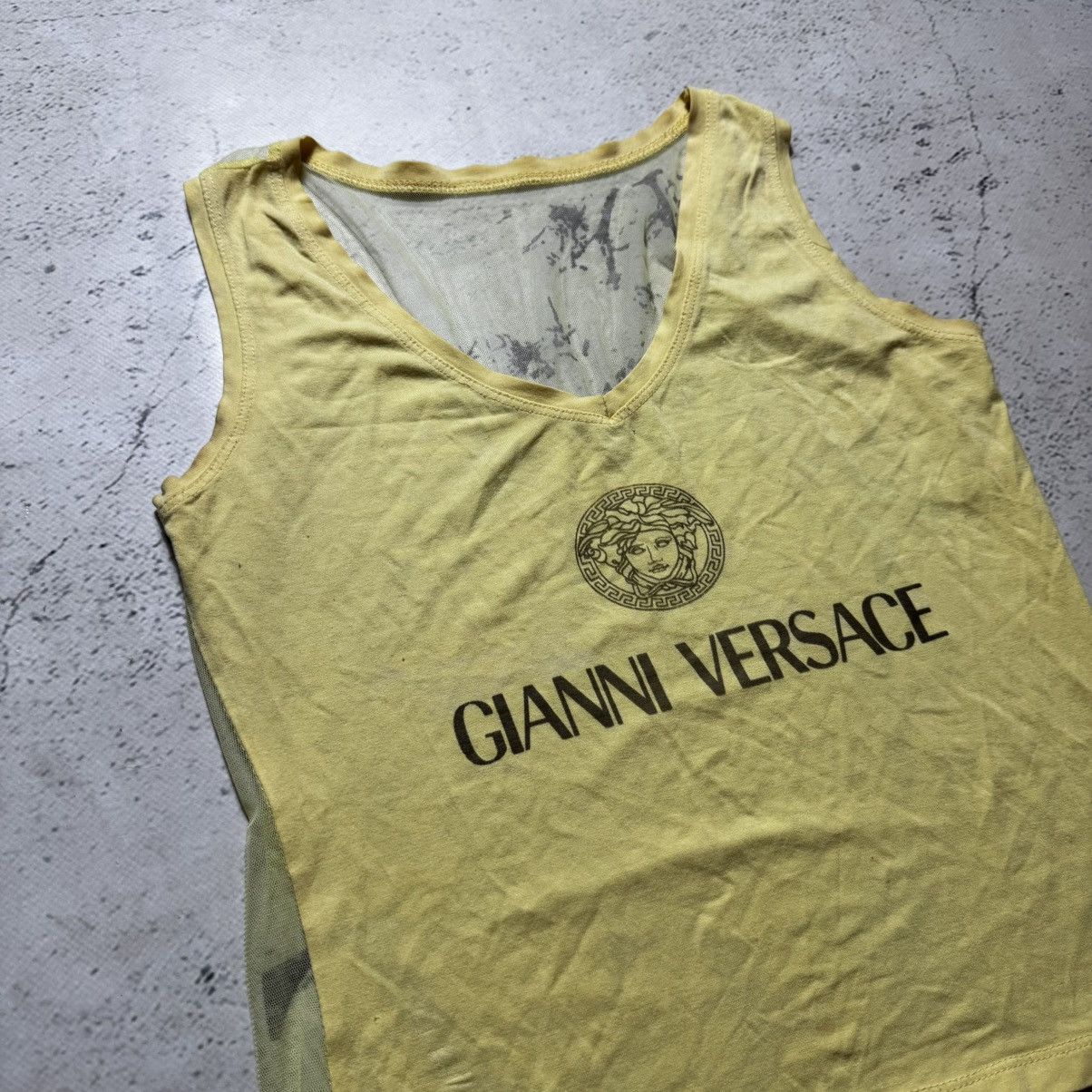 Versace y2k versaci transparent t-shirt with large jellyfish logo Size S / US 4 / IT 40 - 3 Thumbnail
