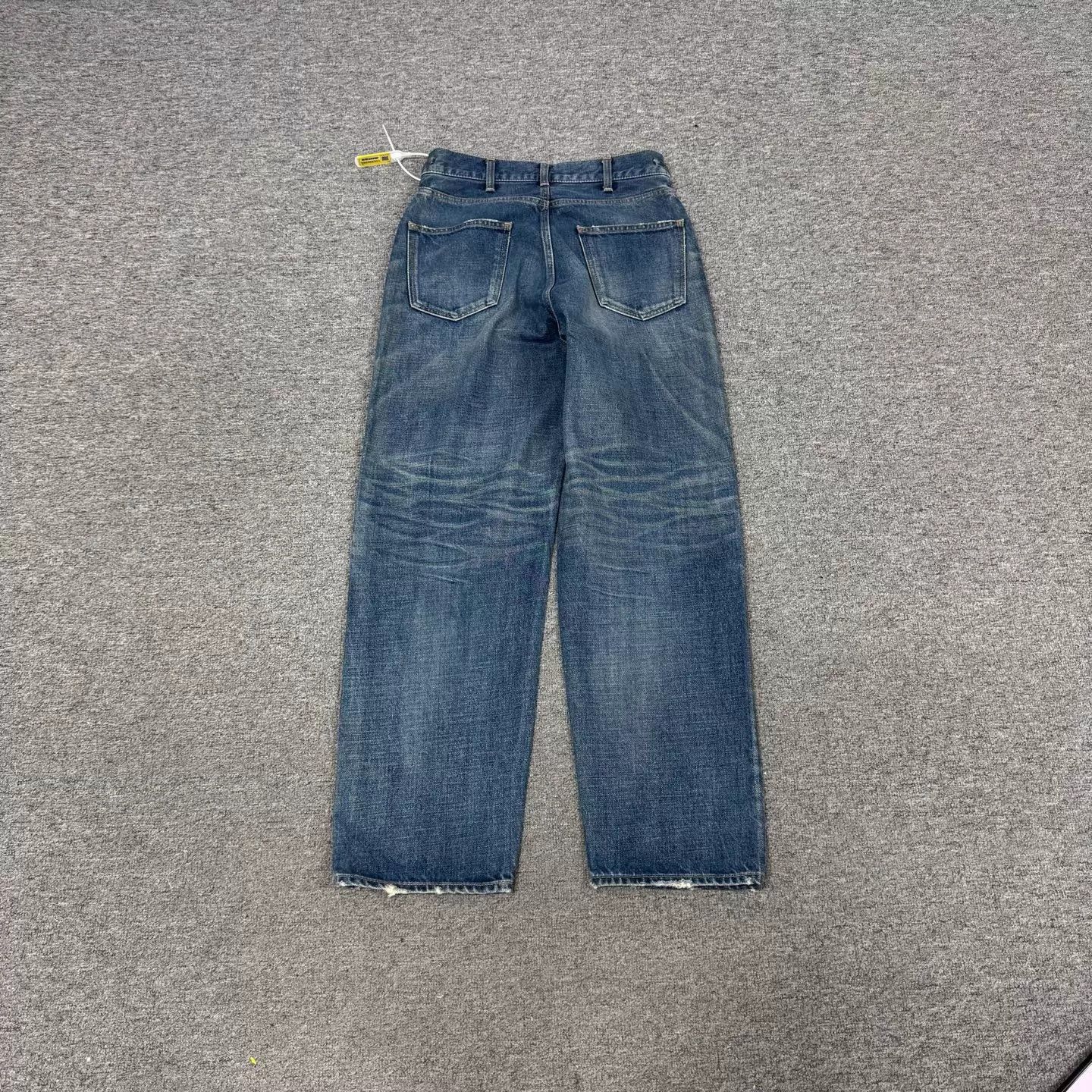 Celine Celine Triomphe Metal Chain Washed Blue Jeans 29 Size 29" - 2 Thumbnail