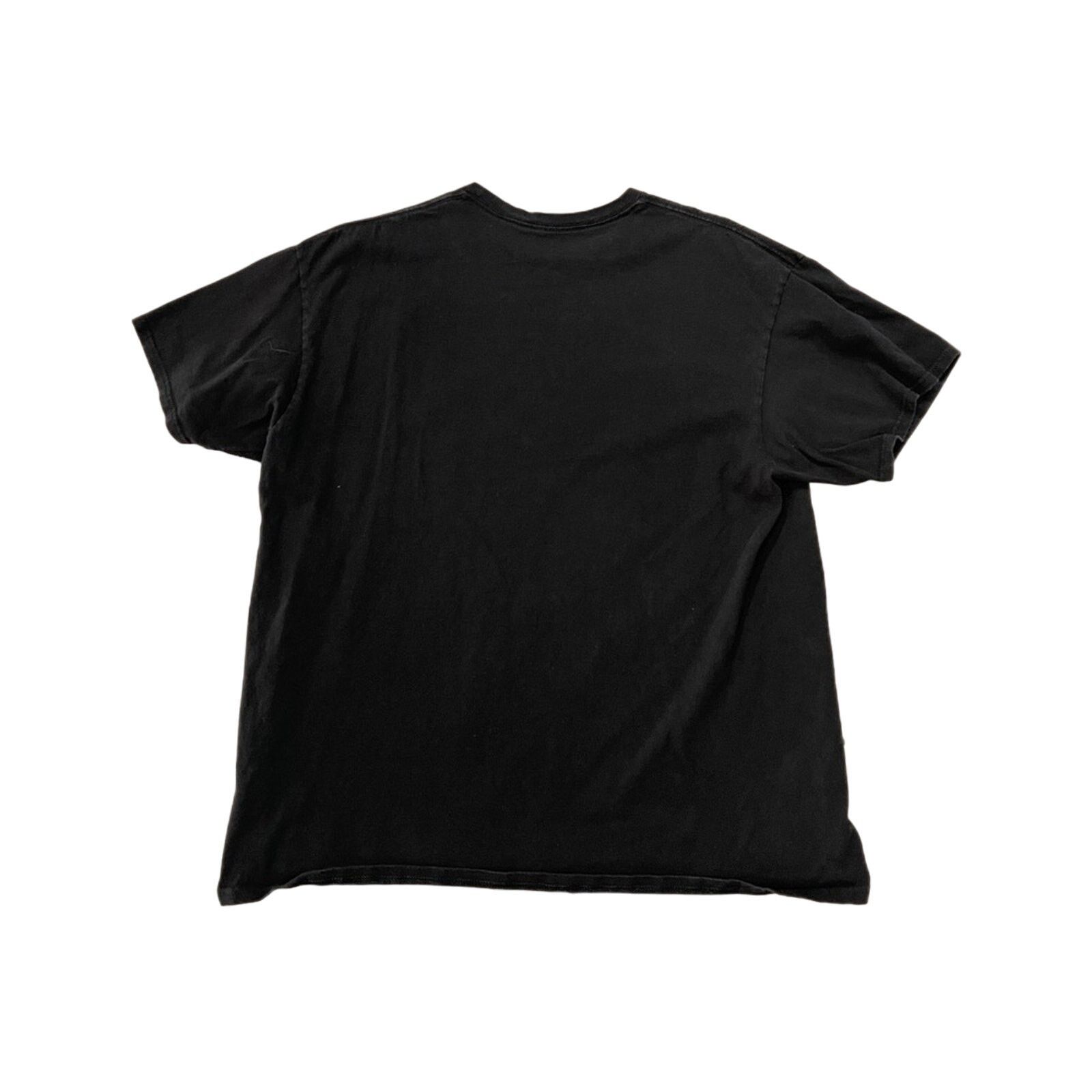 Vintage Black wolf print t-shirt Size US XL / EU 56 / 4 - 2 Thumbnail