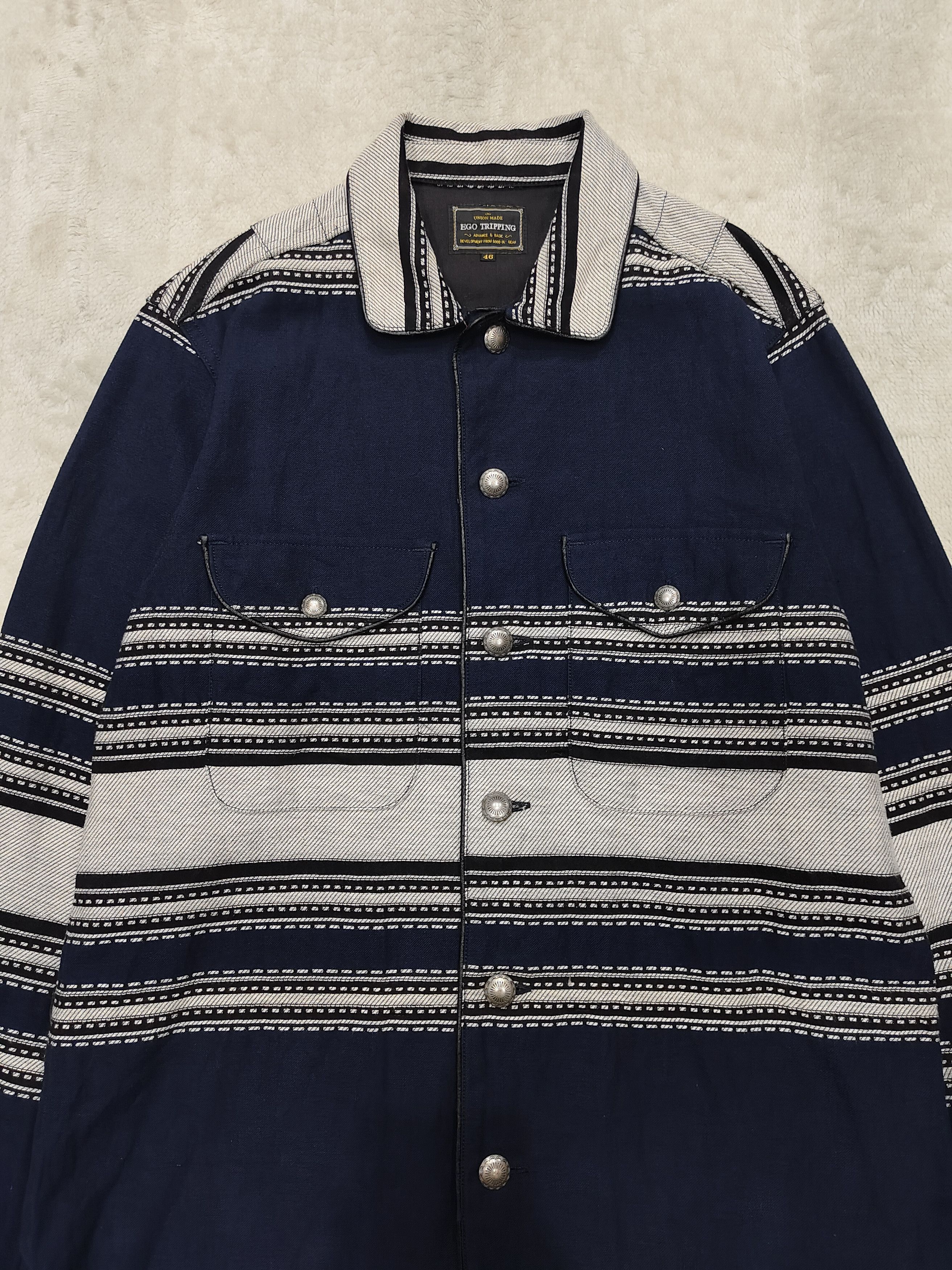 Ego Tripping 🇯🇵 Ego Tripping 🇯🇵 Striped Rugged Flannel Shirt Size US M / EU 48-50 / 2 - 2 Thumbnail