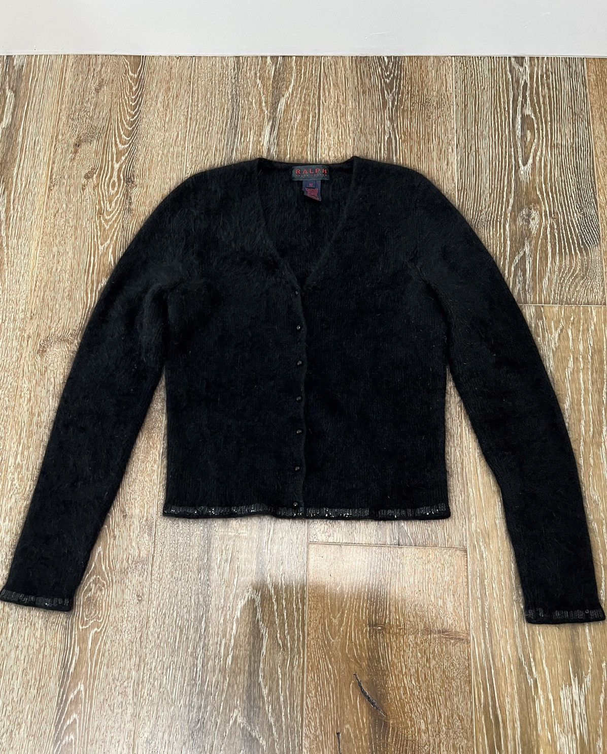 Polo Ralph Lauren Womens ralph ralph lauren angora rabbit hair mohair cardigan Size M / US 6-8 / IT 42-44 - 1 Thumbnail