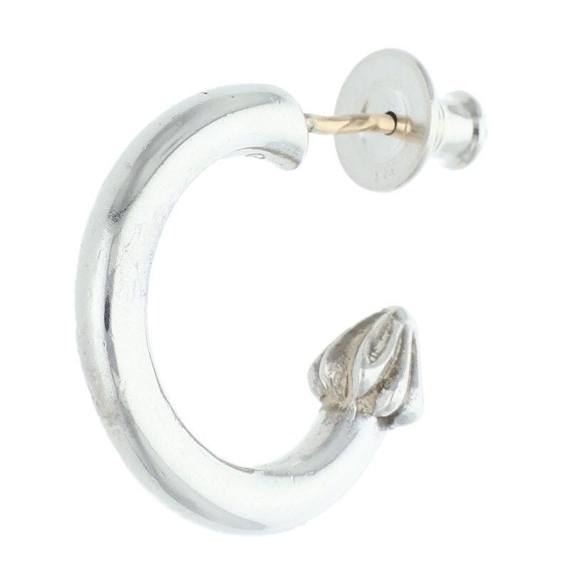 Chrome Hearts Chrome Hearts Plain Hoop Silver Earring Size ONE SIZE - 1 Thumbnail