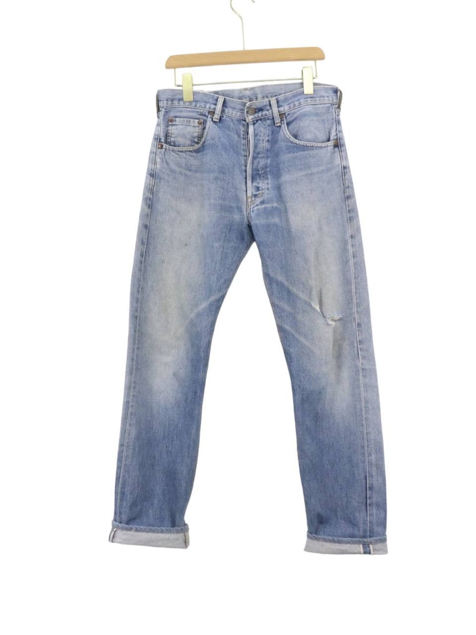 image of Vtg. Levis 503B Big E Selvedge Distressed Denim Jeans, Men's (Size 30)