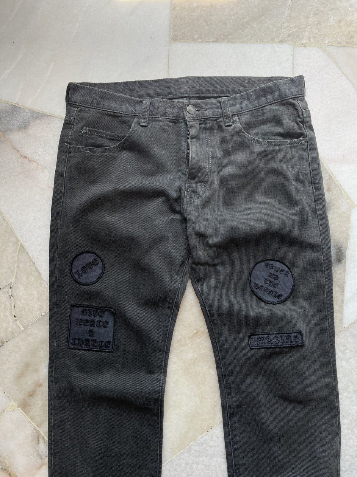 Number (N)ine 2004 Number Nine 'Give Peac A Chance' Patch Pants Size US 31 - 3 Thumbnail