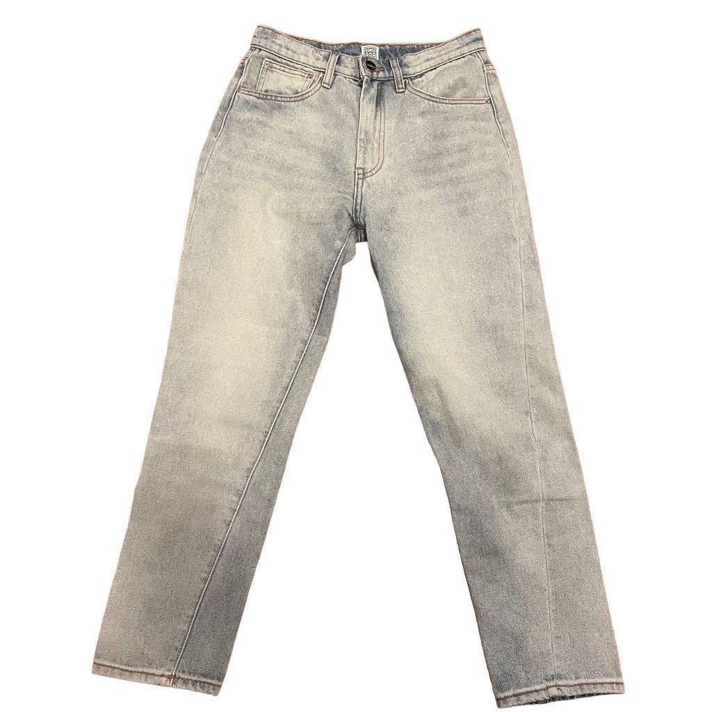 image of Toteme Jeans Women’S Size 24/32 Regular Fit Denim High Waist Vintage Wash in Blue, Women's