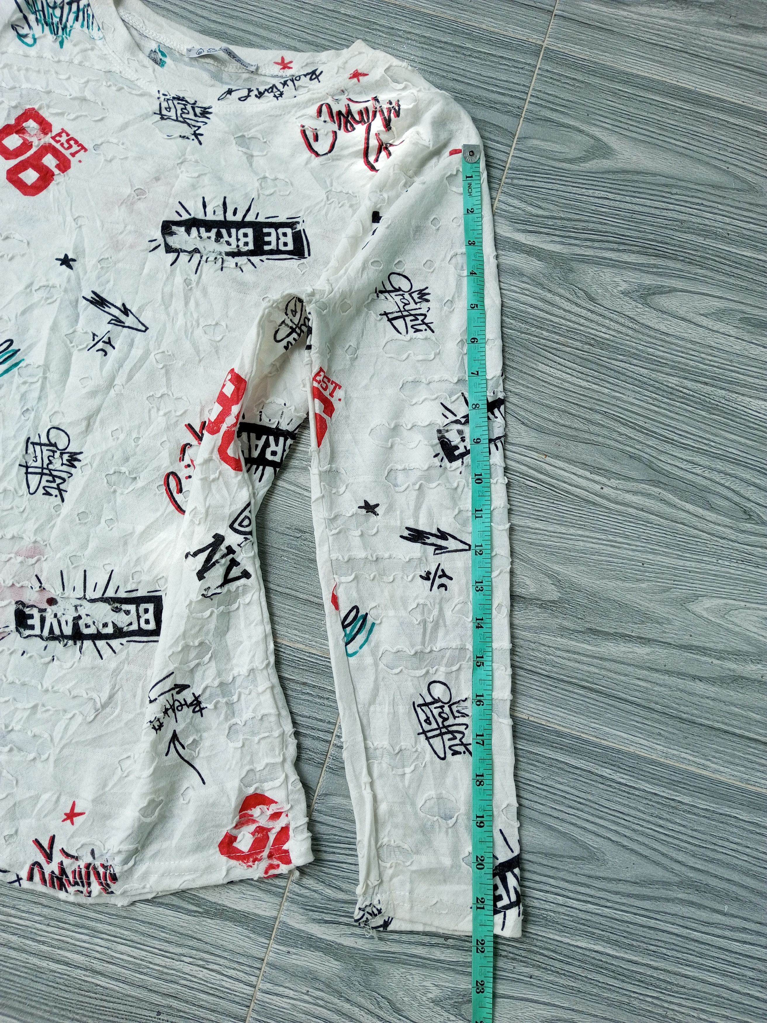 Japanese Brand VINTAGE JAPANESE PUNK DISTRESSED STYLE LONG SLEEVE T SHIRT Size US M / EU 48-50 / 2 - 8 Thumbnail