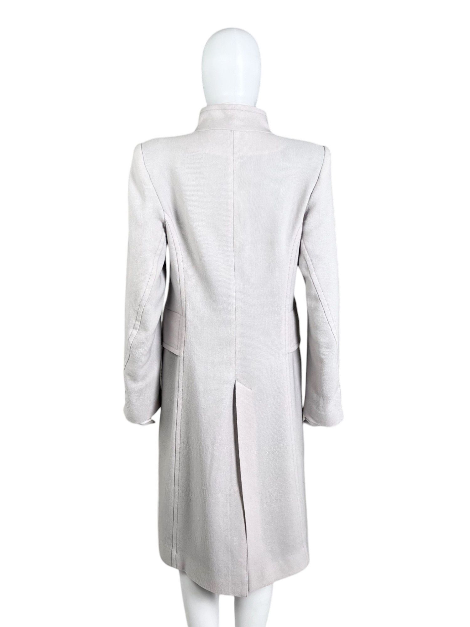 Ann Demeulemeester 2000's Ecru Asymmetric Wool Coat Size S / US 4 / IT 40 - 3 Thumbnail