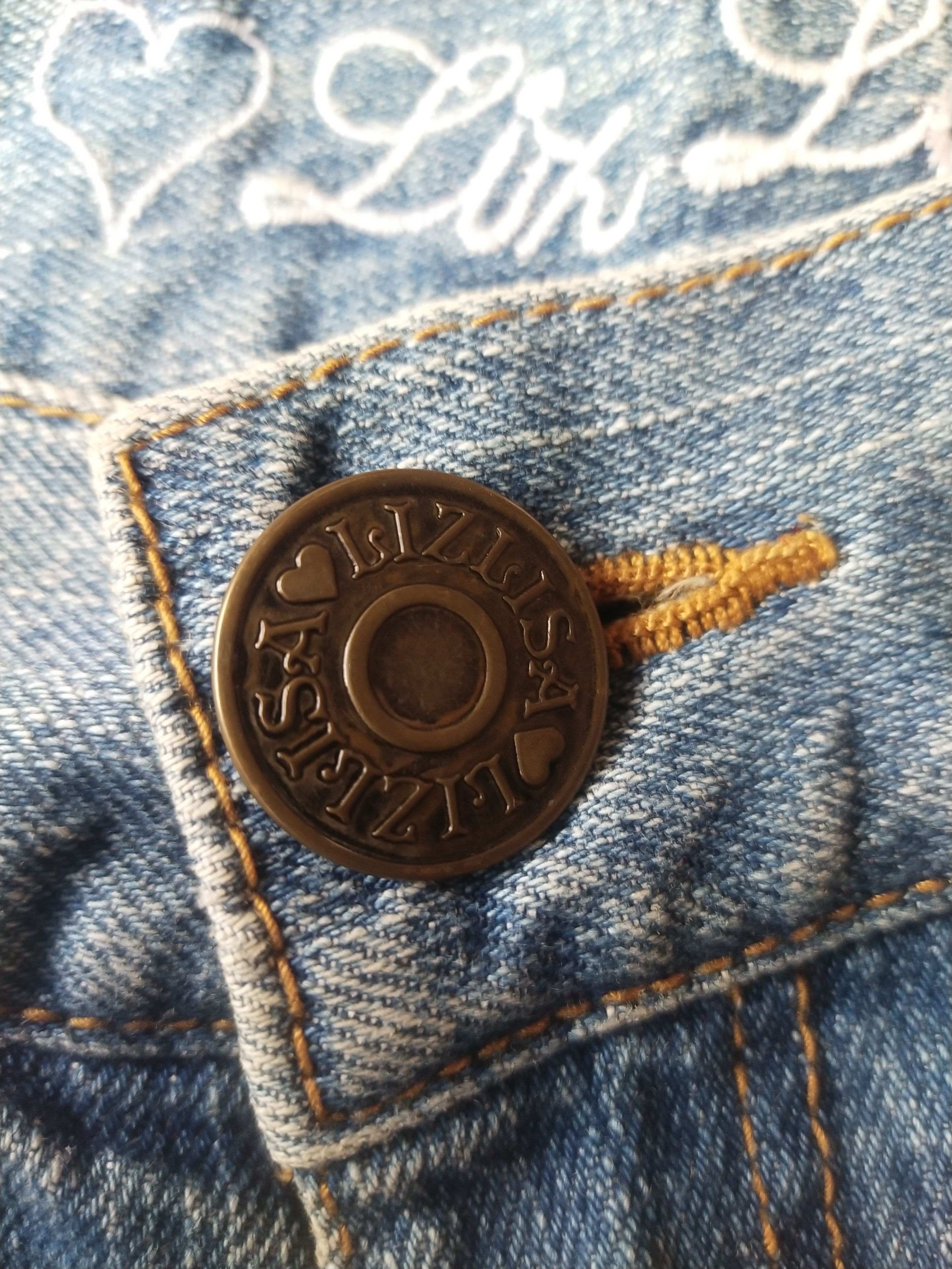 LIZ LISA 2000s Liz Lisa Gyaru Ruffled Bow Denim Shorts Vintage Y2K Size 28" / US 6 / IT 42 - 7 Thumbnail