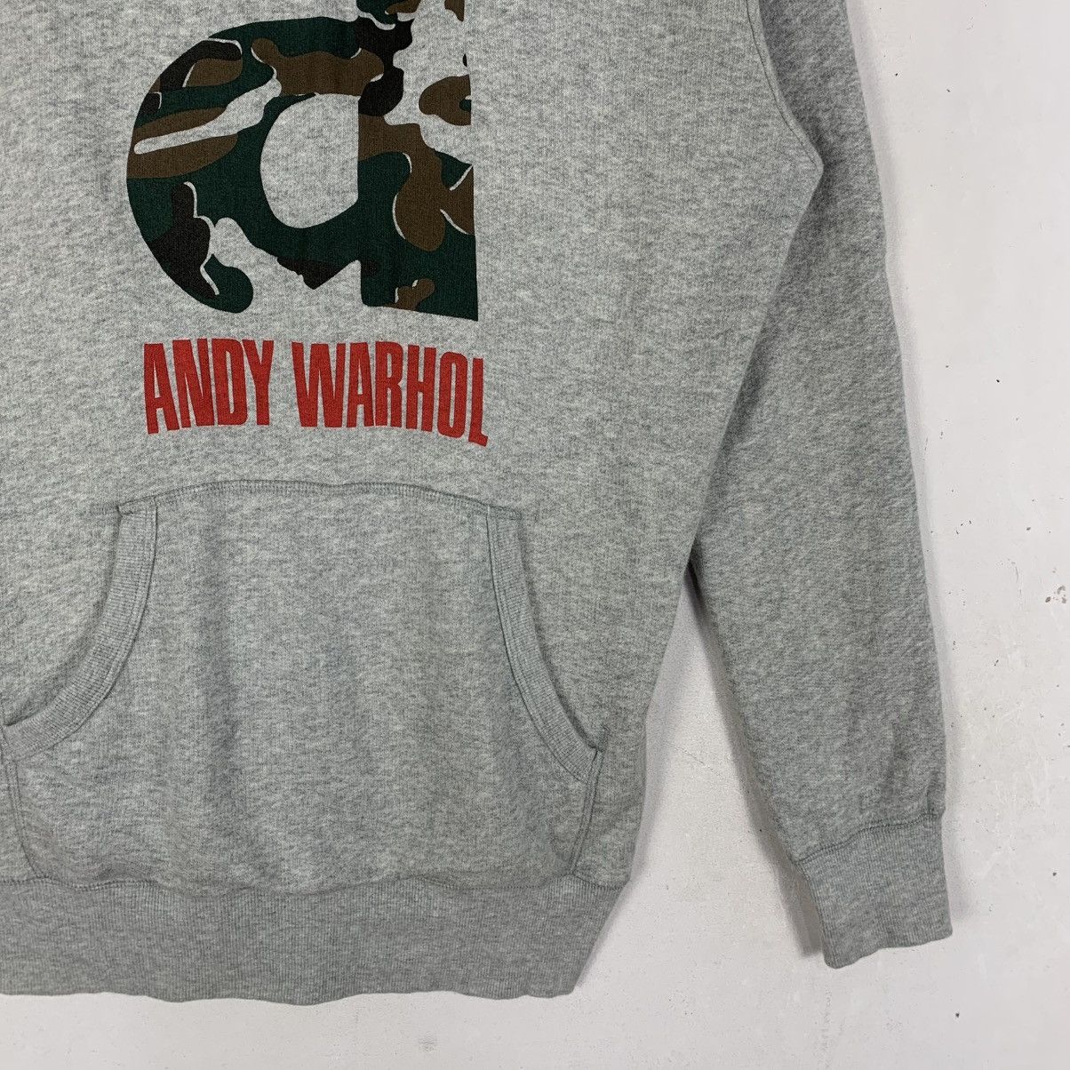 Andy Warhol × Uniqlo Uniqlo Andy Warhol hoodie camouflage spell-out logo hoodie Size M / US 6-8 / IT 42-44 - 4 Thumbnail