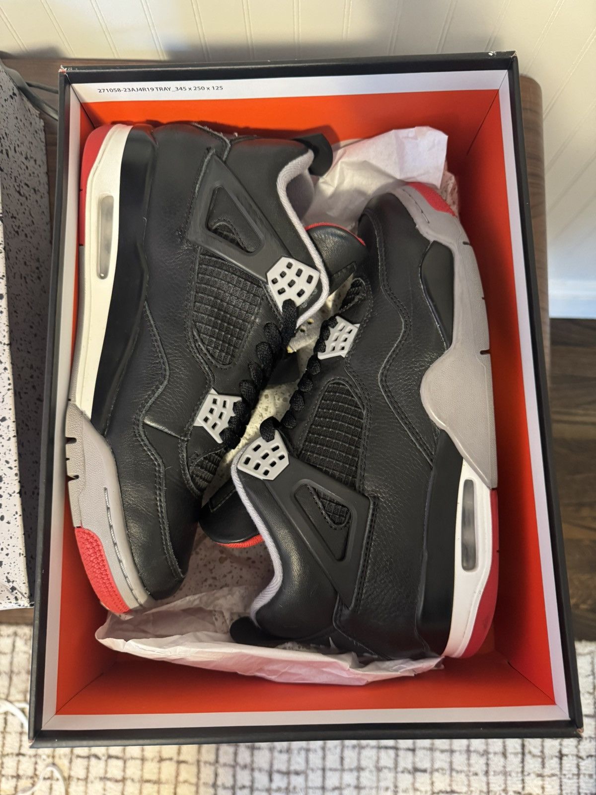 Jordan Brand Jordan 4 Bred Reimagined Size US 10 / EU 43 - 4 Thumbnail