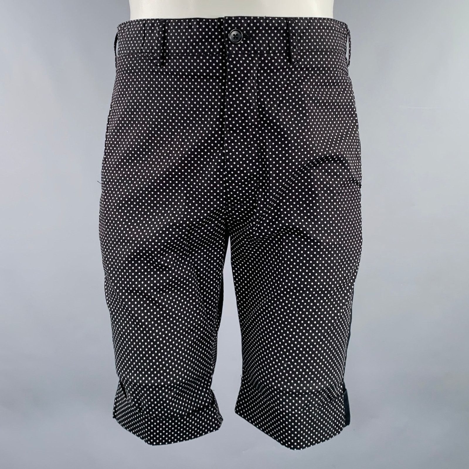 Engineered Garments Size 32 Black White Polka Dot Cotton Zip Fly Shorts Size US 32 / EU 48 - 1 Thumbnail