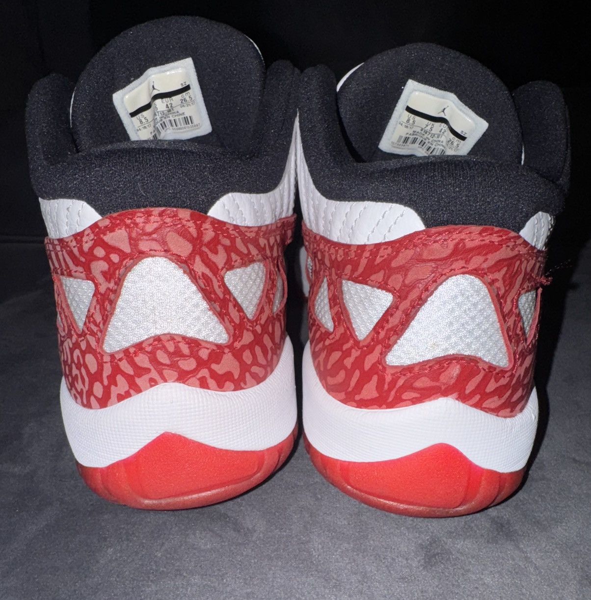 Jordan Brand Jordan 11 Retro Low IE ‘White Gym Red’ Size 8.5M Size US 8.5 / EU 41-42 - 4 Thumbnail