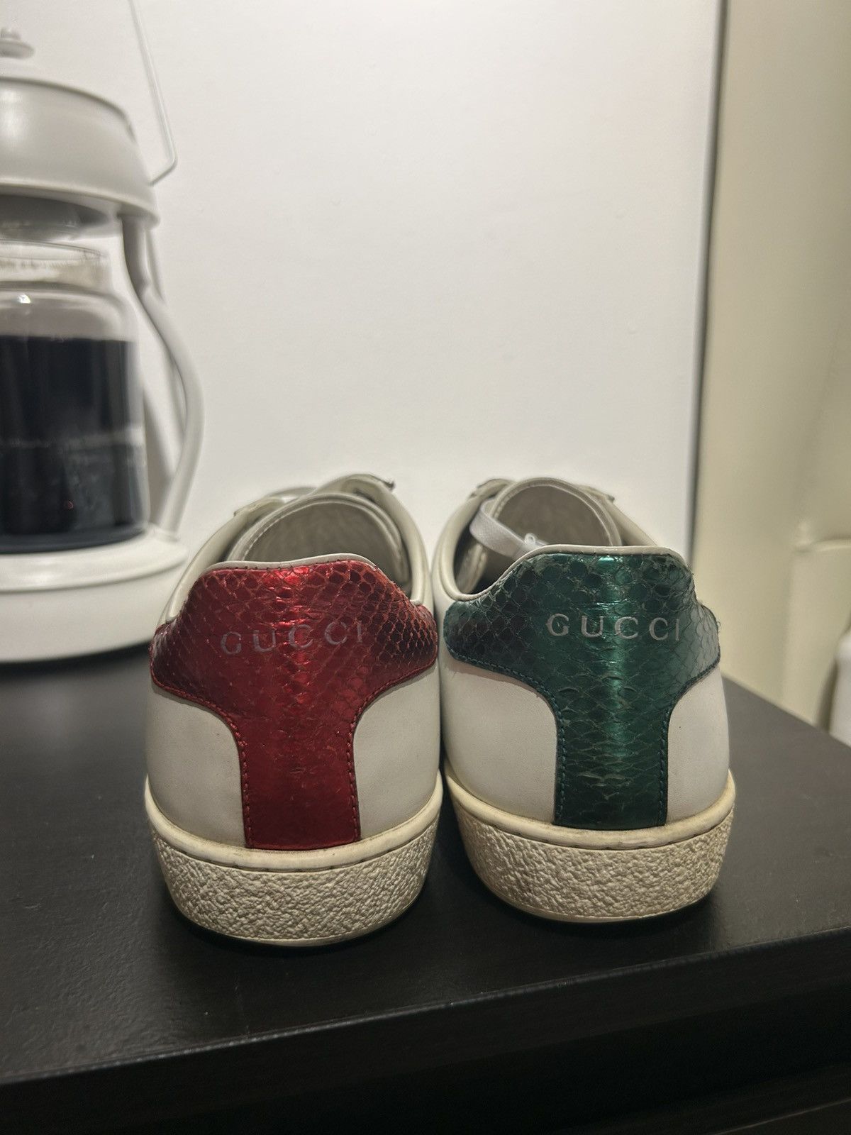 Gucci Gucci Ace Sequins and Crystal Lips Sneakers Size US 8 / IT 38 - 4 Thumbnail