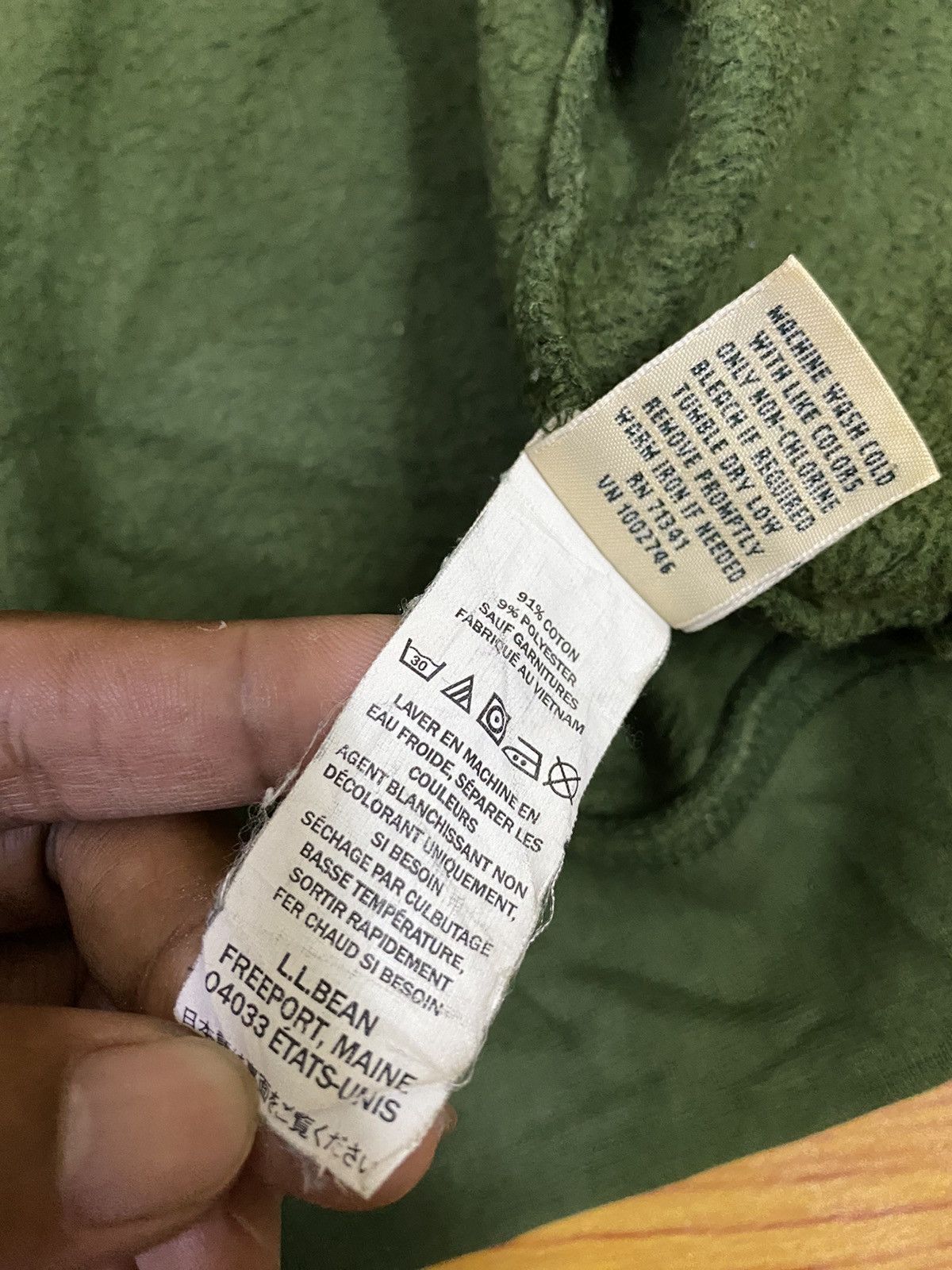 L.L. Bean LL Bean Spell Out Embroidery Hoodie Size US XL / EU 56 / 4 - 8 Thumbnail