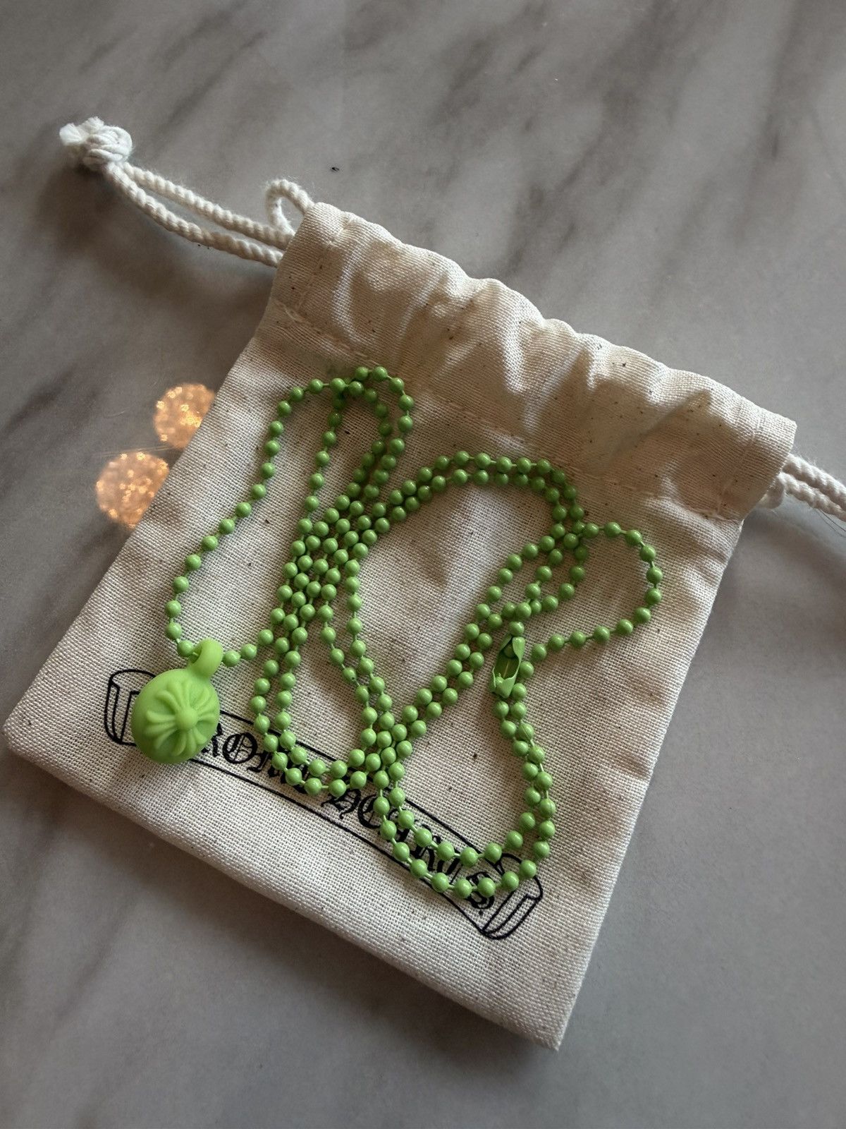 Chrome Hearts Chrome Heart Green Crossball Silicone Pendant Size ONE SIZE - 1 Thumbnail