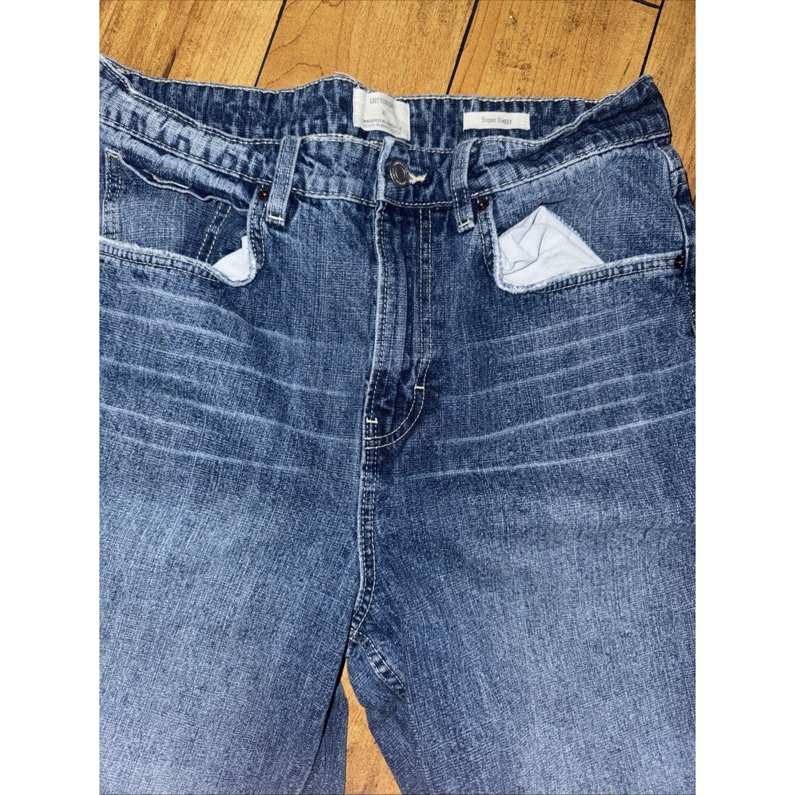 Cotton On × Vintage Cotton On Super Baggy Jeans 30x30 Blue Skater 90s Grunge Size US 30 / EU 46 - 3 Thumbnail