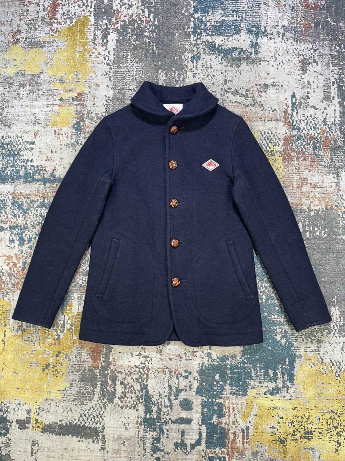 Danton Danton Shawl Collar Navy Wool Jacket Size US XS / EU 42 / 0 - 1 Thumbnail