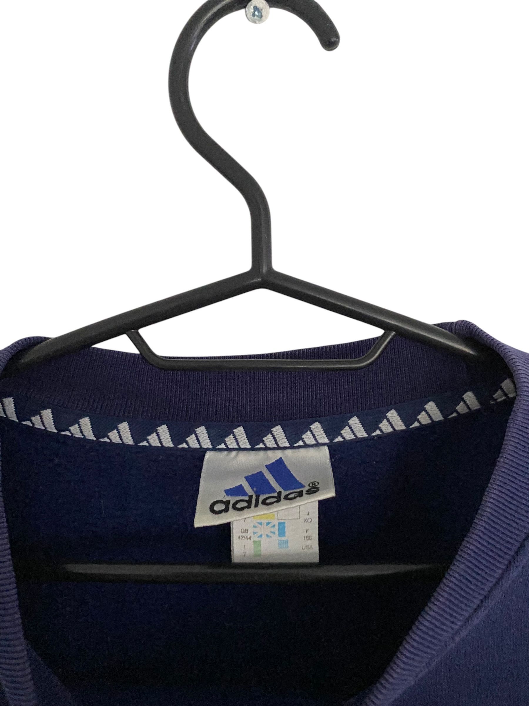 Adidas × Vintage 00s' Adidas basic crewneck Size US L / EU 52-54 / 3 - 4 Thumbnail