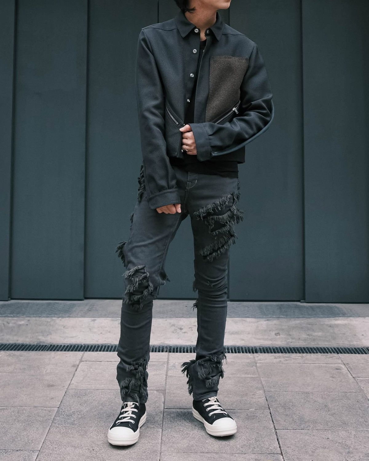 Rick Owens Drkshdw Rick Owens Drkshdw Detroit Cut Jeans Size US 30 / EU 46 - 4 Thumbnail
