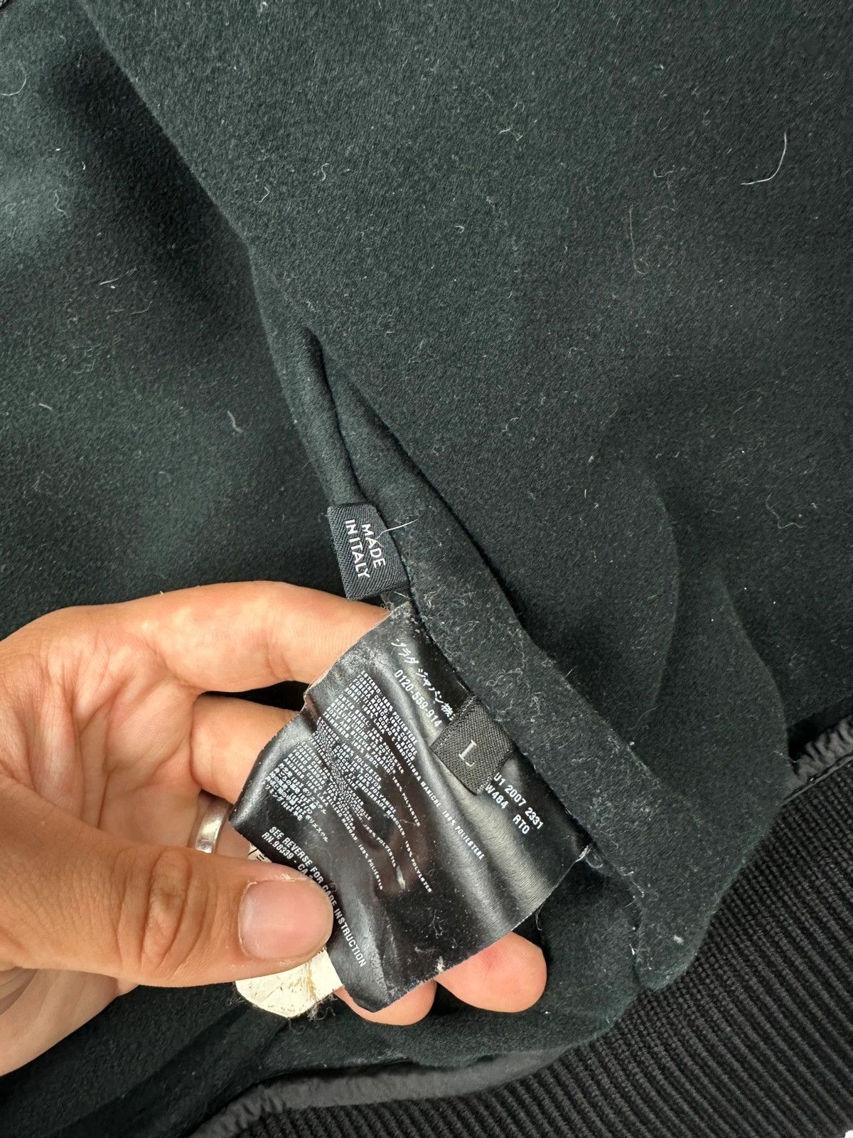Prada Prada Milano FW2007 Black Thick Hidden Hood Bomber Jacket Size US L / EU 52-54 / 3 - 12 Thumbnail