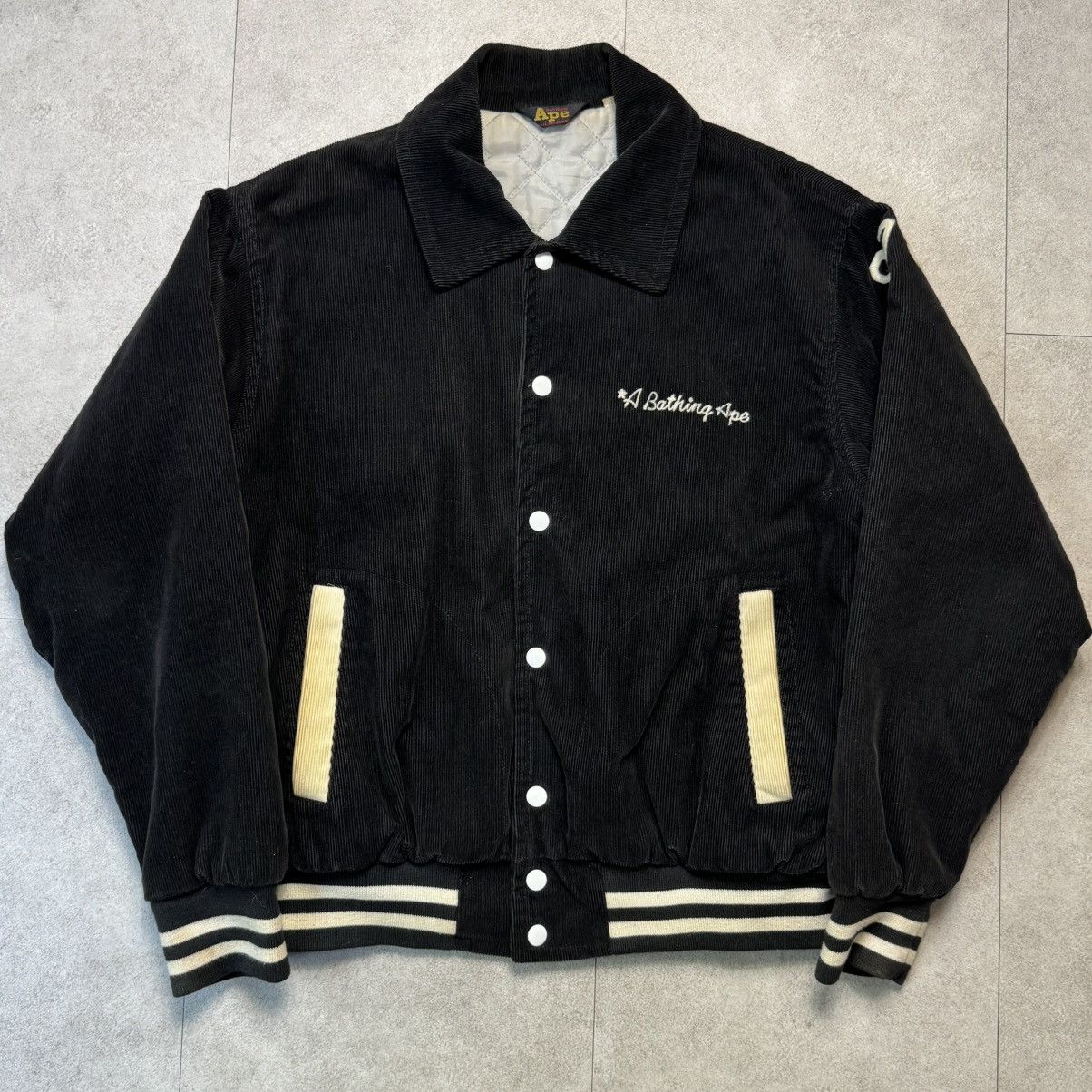 Bape Bape General Made Corduroy Varsity Jacket Size US M / EU 48-50 / 2 - 2 Thumbnail