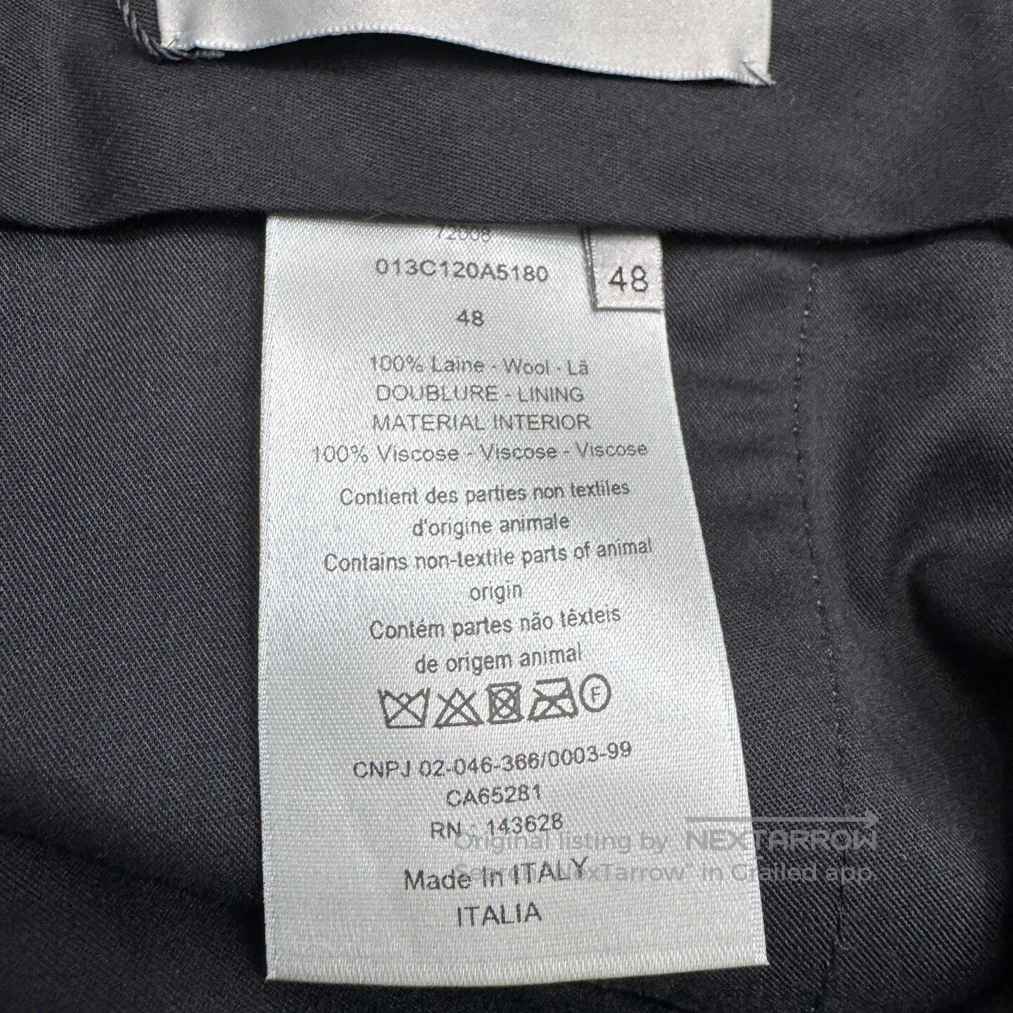 Dior Dior Solid-color wool casual pants| Size US 32 / EU 48 - 4 Thumbnail