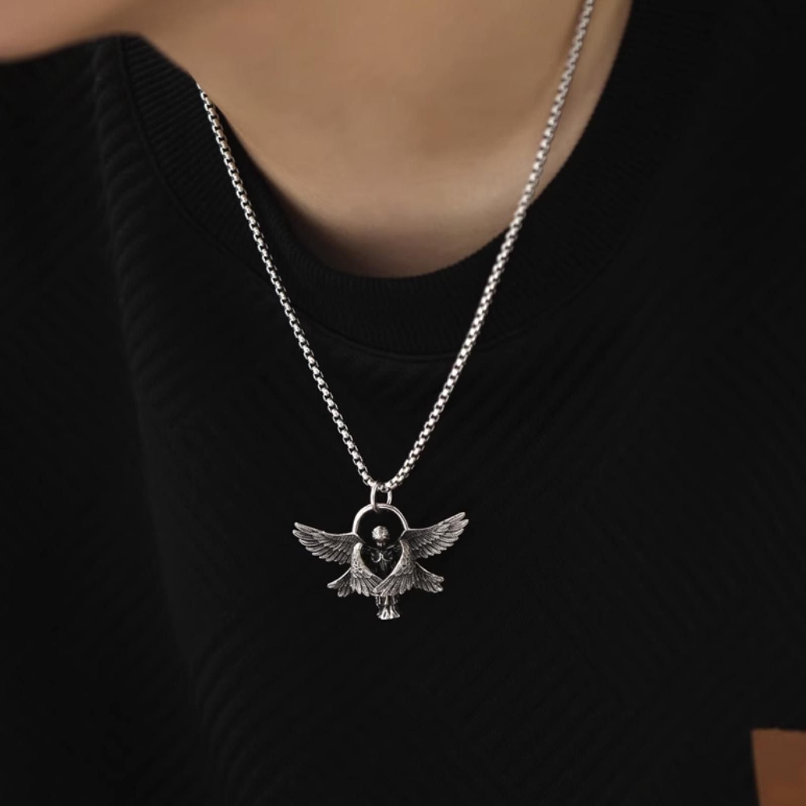 Jewelry Angel Necklace Punk Chain Size ONE SIZE - 2 Thumbnail