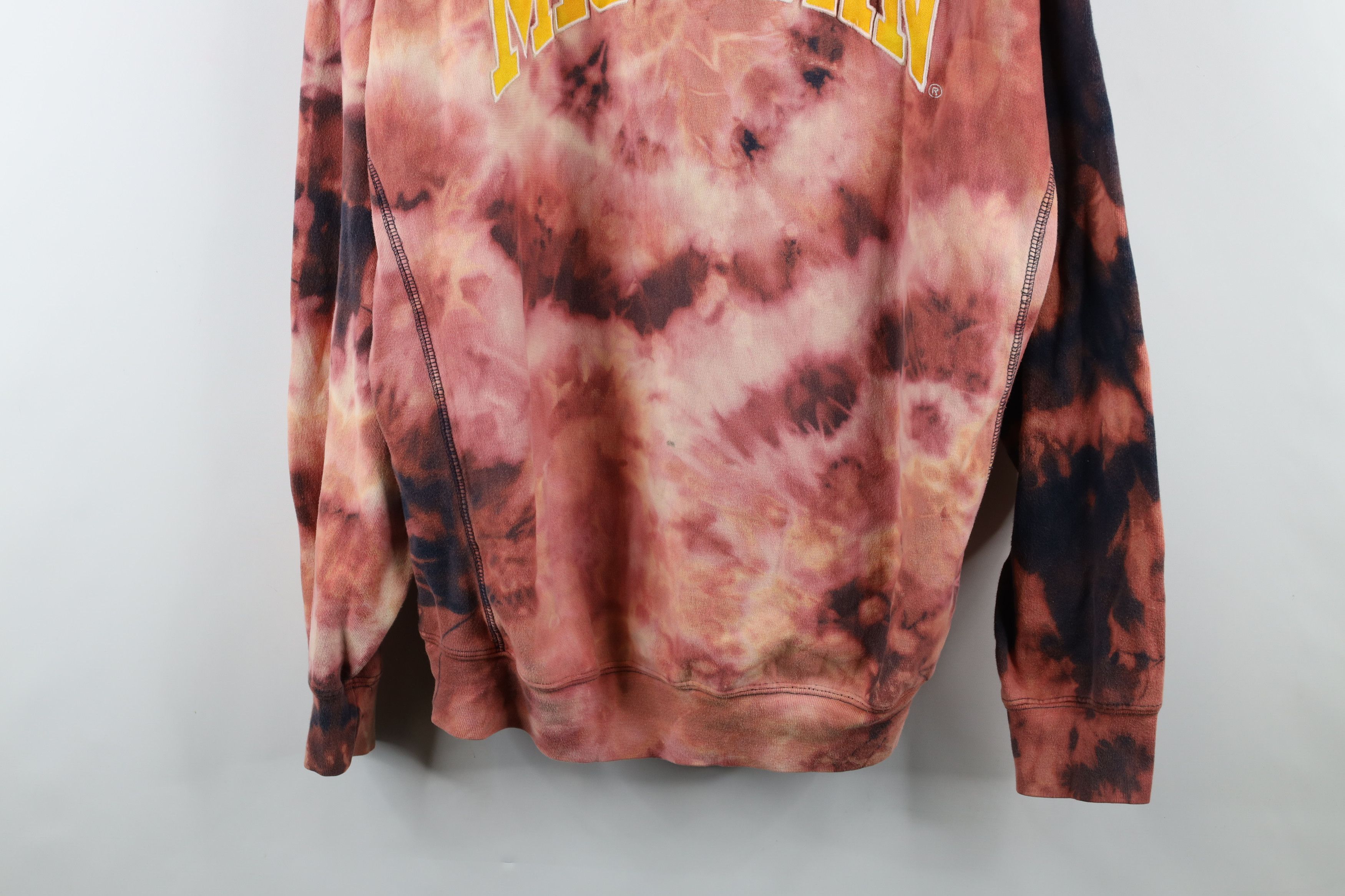 Vintage Vintage 90s Wash University of Michigan Crewneck Sweatshirt Size US XXL / EU 58 / 5 - 3 Thumbnail