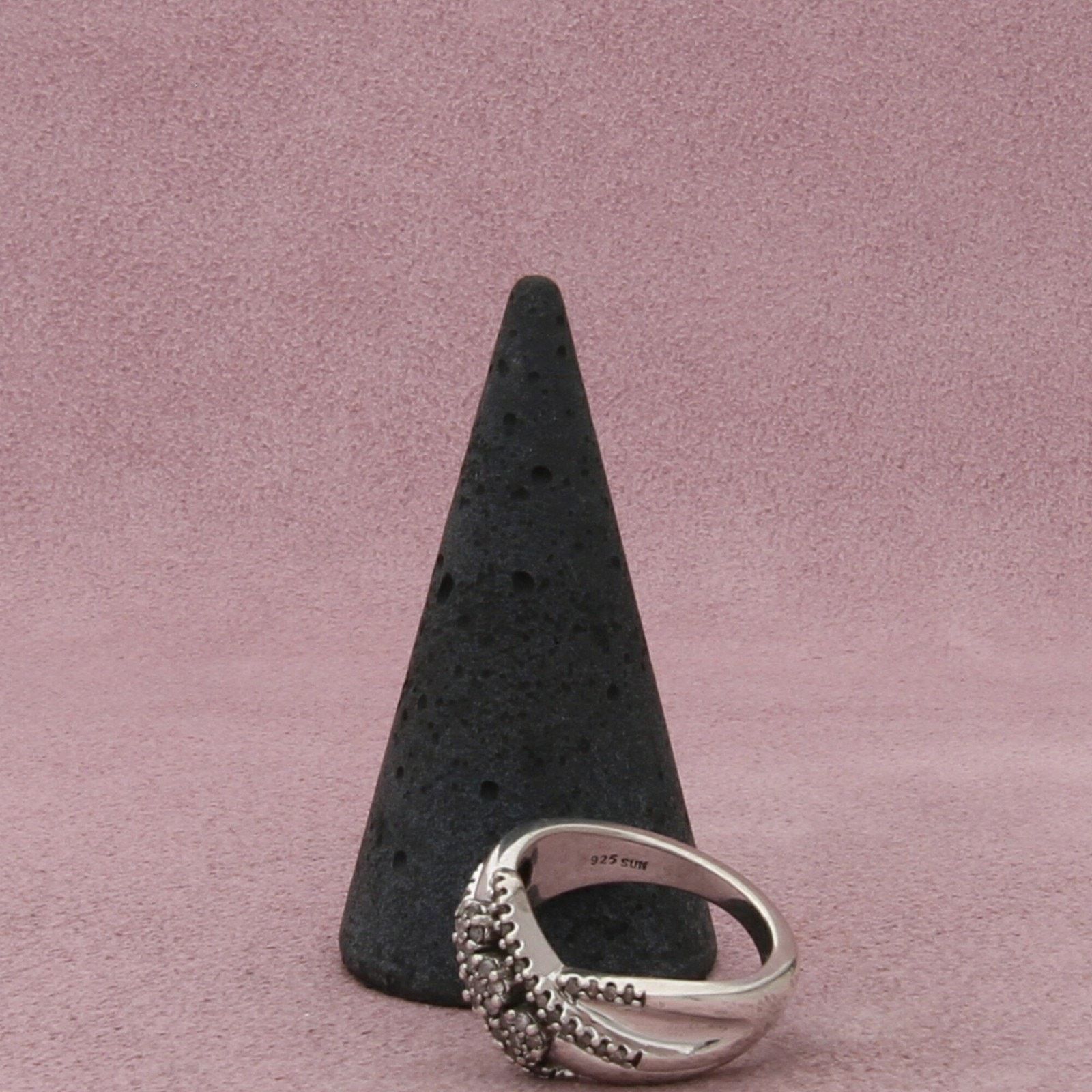 Sterling Silver zales sterling silver diamond crossover ring size 6.5 Size ONE SIZE - 5 Thumbnail