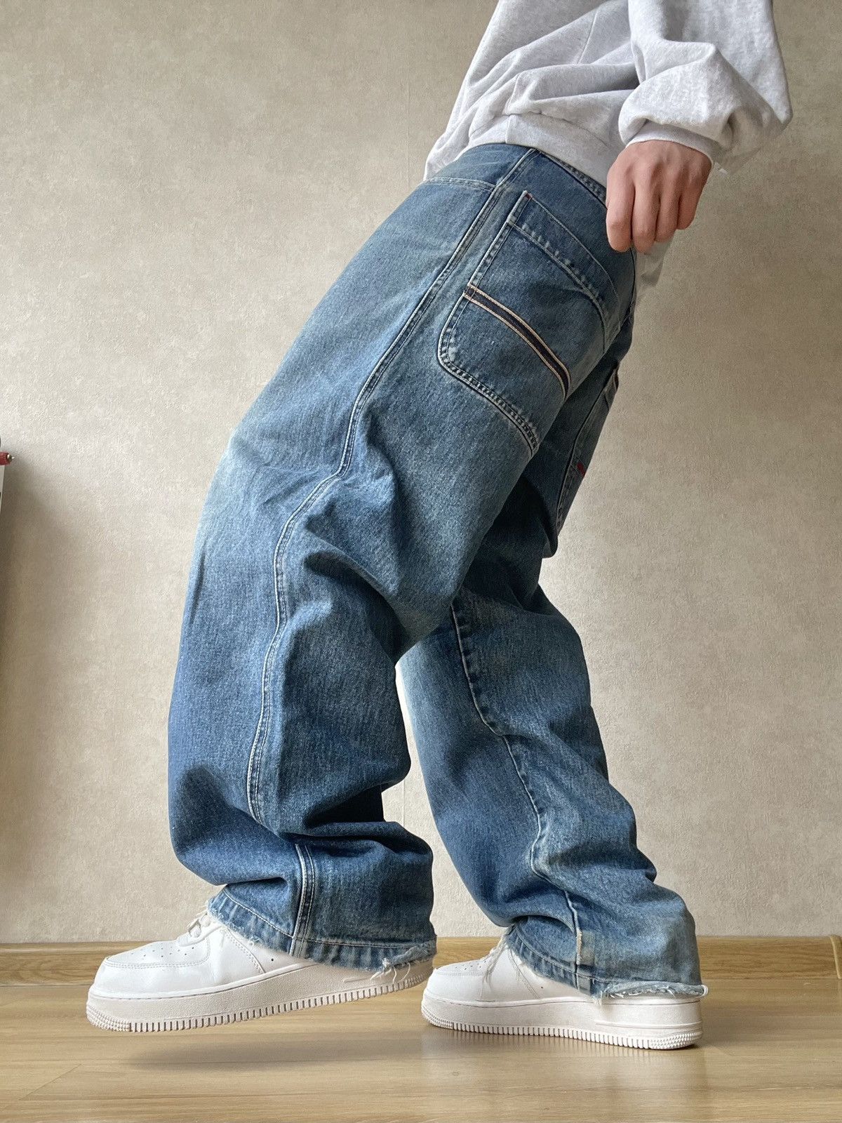 JNCO Vintage Sir Benni Miles Baggy Denim Jeans Y2K Hip Hop Skater Size US 31 - 5 Thumbnail