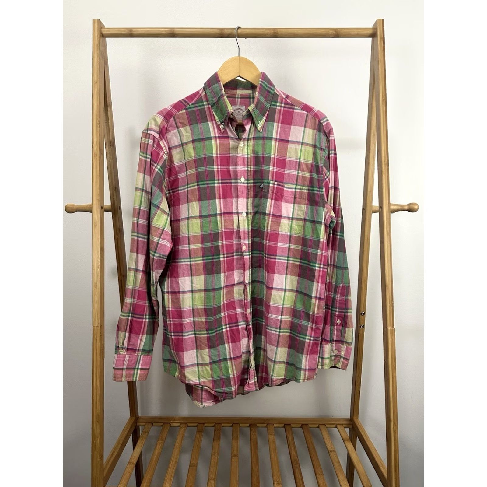 Brooks Brothers VTG Brooks Brothers 346 Madre Plaid Button Down Long Sleeve Shirt M Multicolor Check Men Button-Up Shirt Size US M / EU 48-50 / 2 - 2 Thumbnail