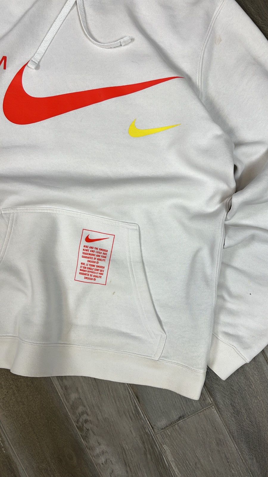 Nike Nike Microbrand Pullover Drill White Hoodie Size US S / EU 44-46 / 1 - 4 Thumbnail